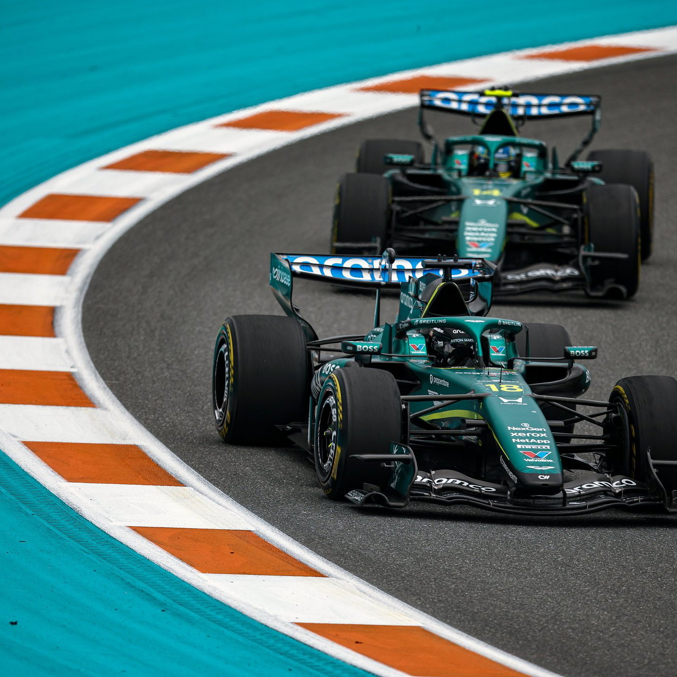 Aston Martin recorded its first two-car finish of 2026 in Miami