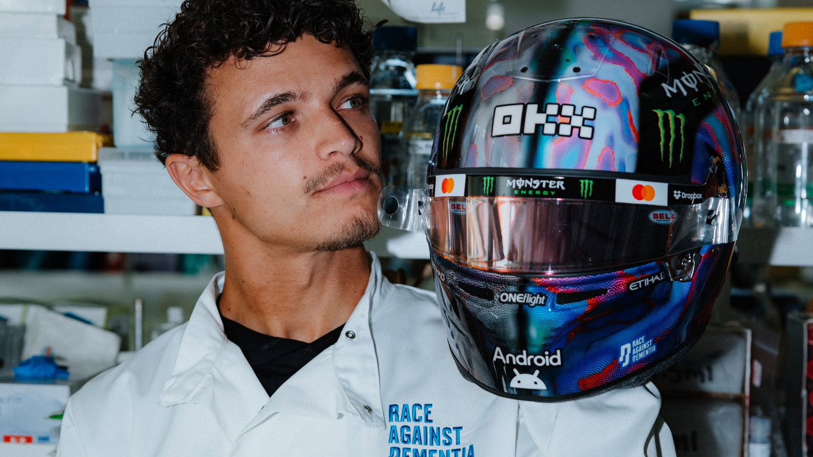 Norris will wear a special helmet design in Canada