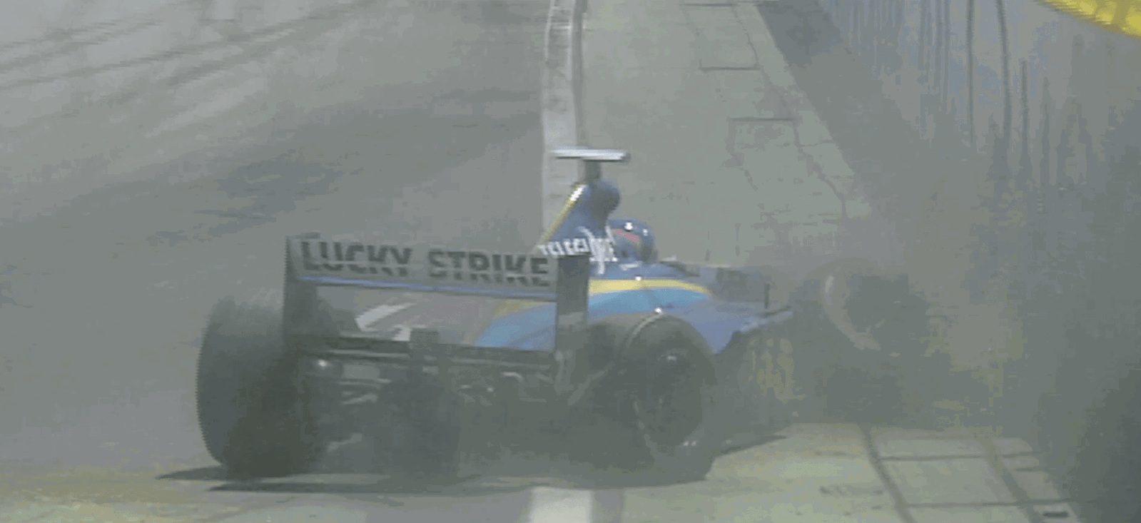 Jacques Villeneuve hits the Wall of Champions