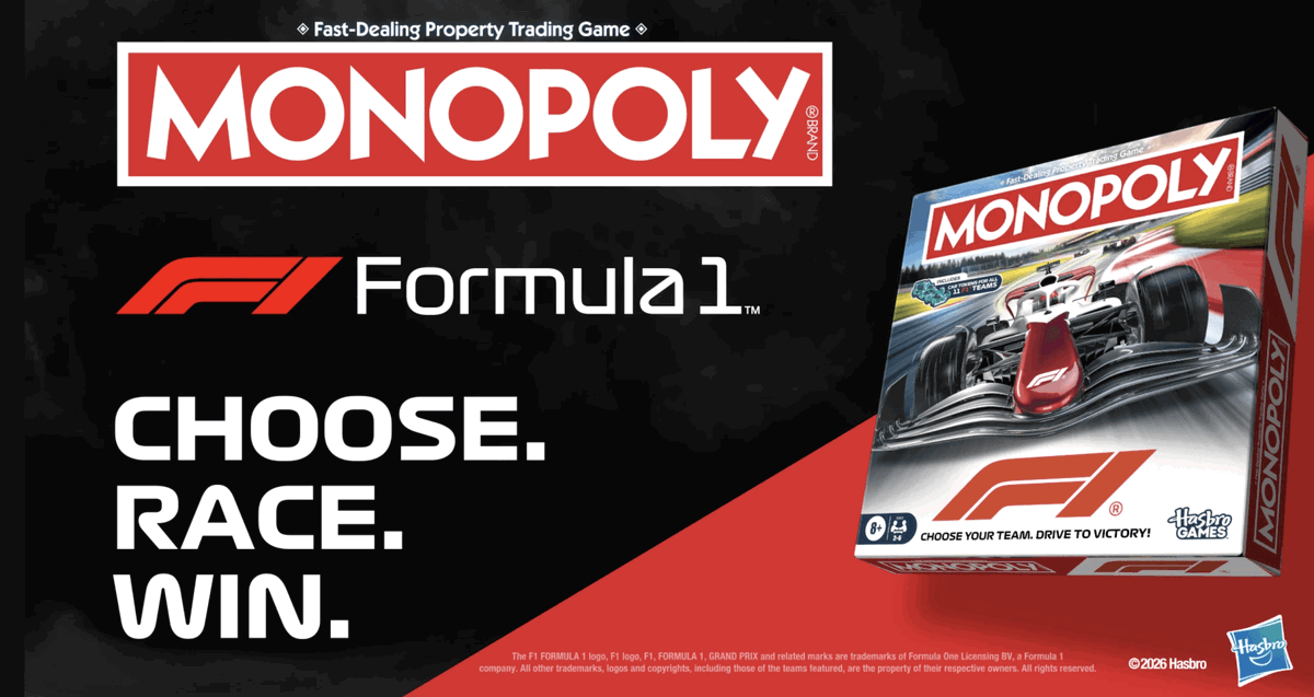 F1 gets new Monopoly set with unique gameplay twist