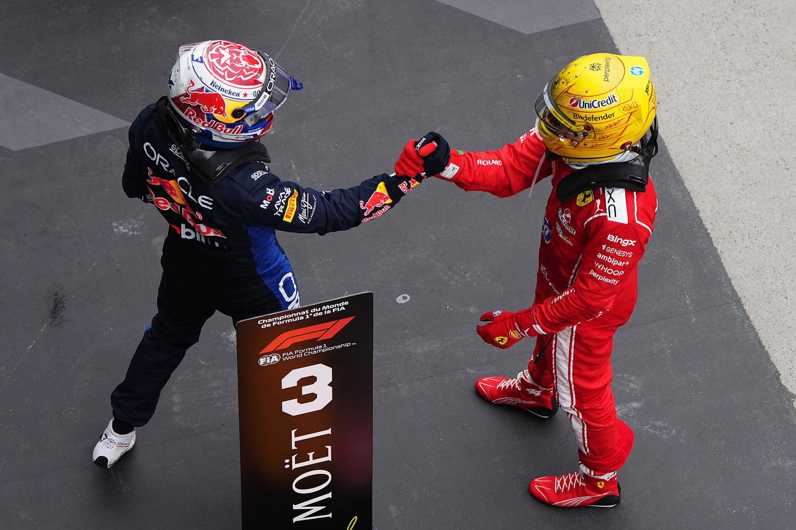 Hamilton and Verstappen kept fans entertained with a late battle