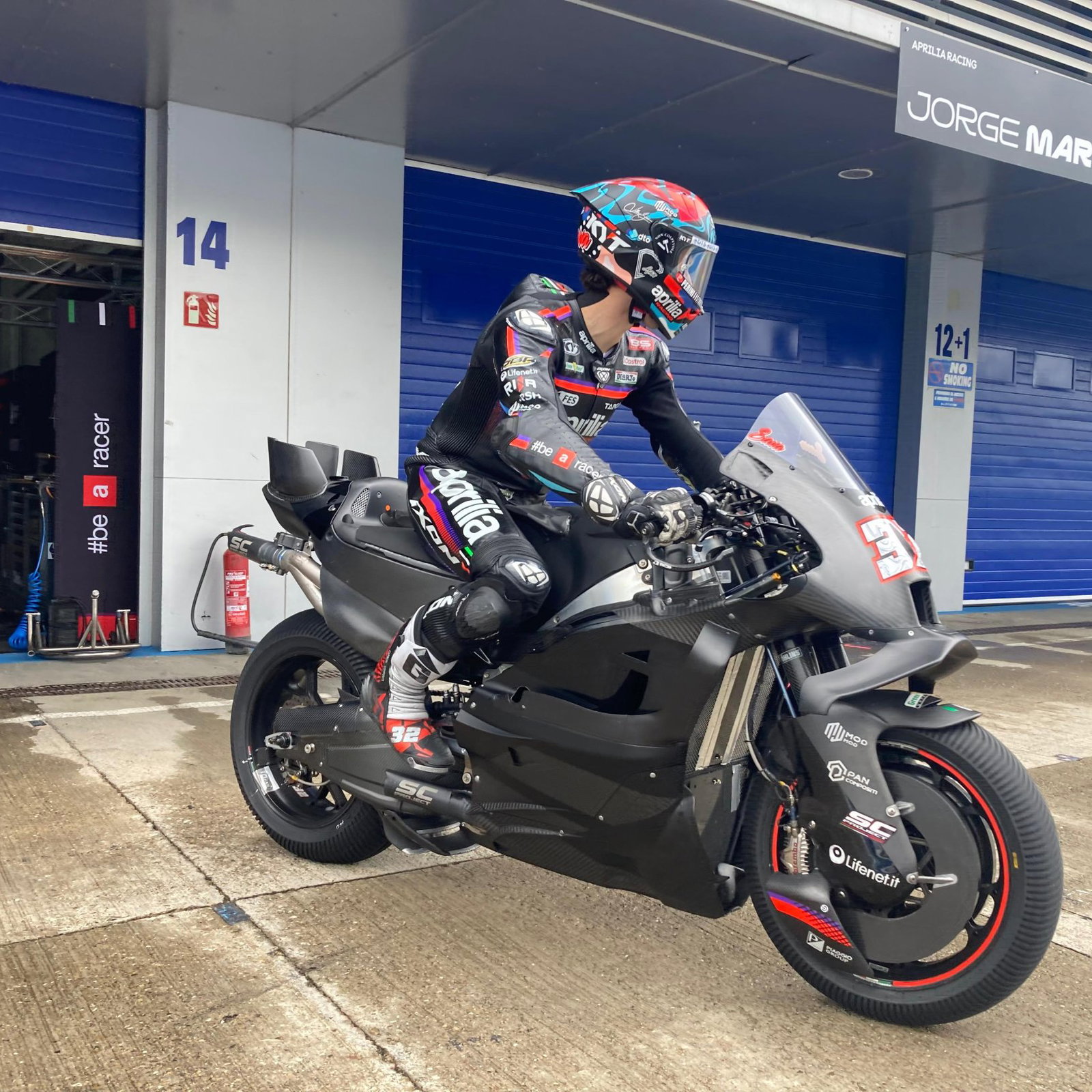 Lorenzo Savadori tests Aprilia's 2027 MotoGP bike at Jerez