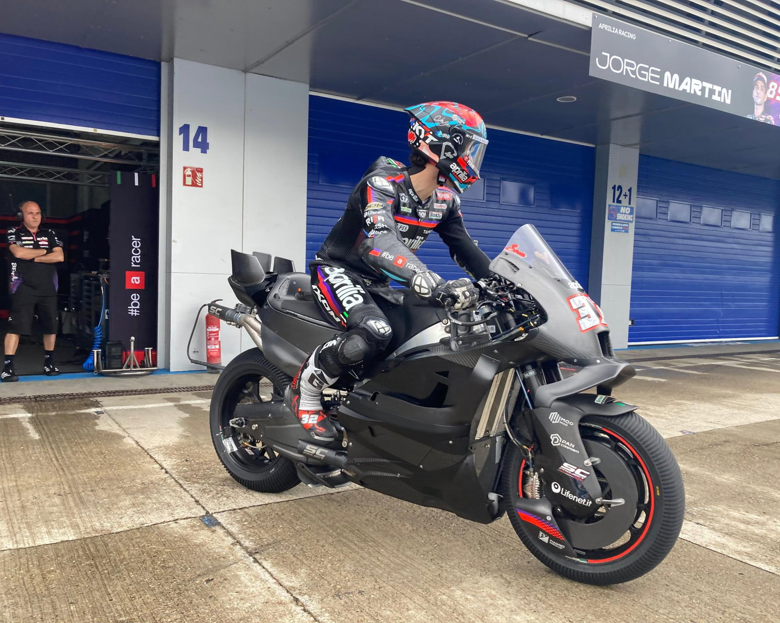 Lorenzo Savadori tests Aprilia's 2027 MotoGP bike at Jerez