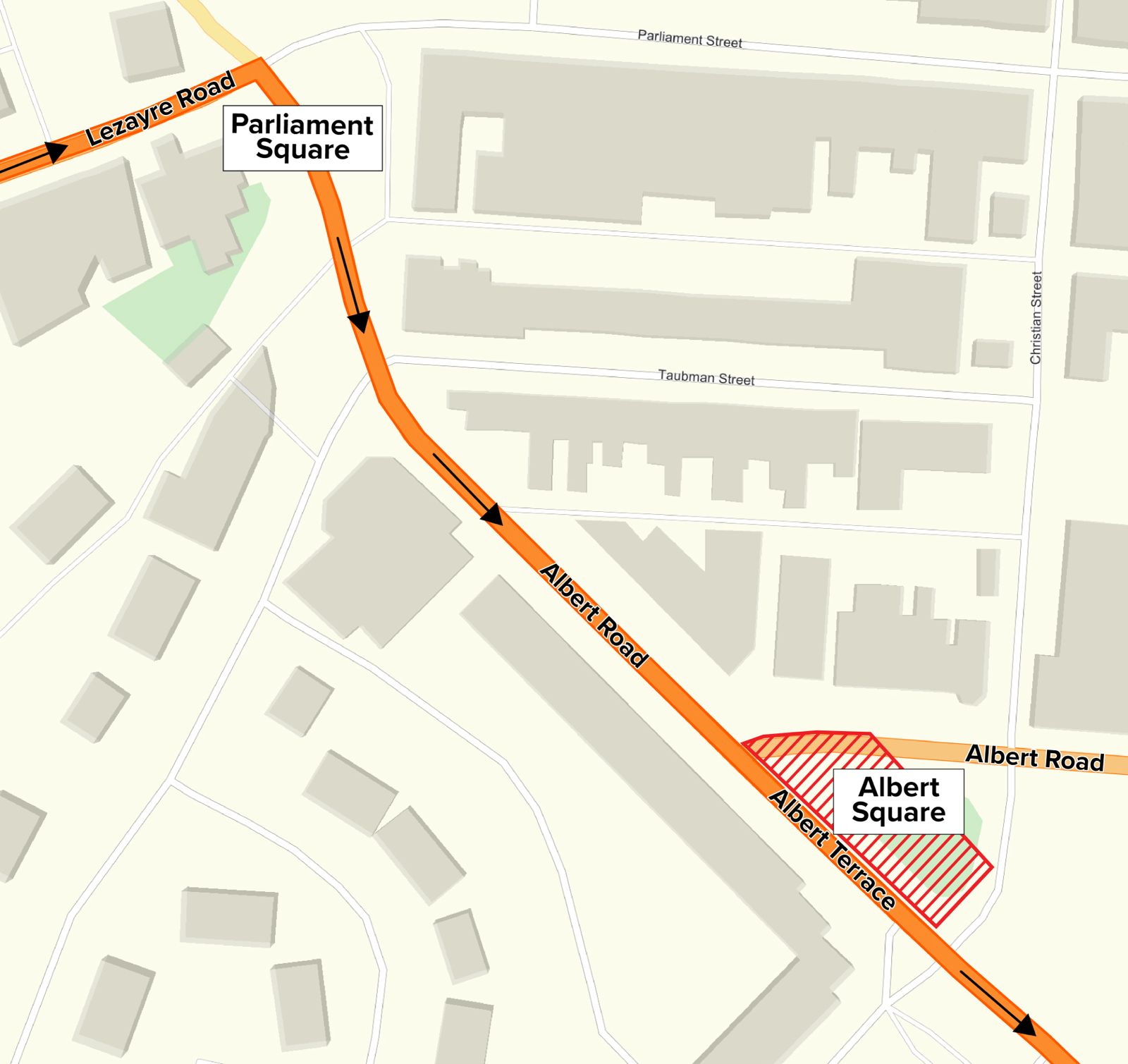 Map showing highlighted spectator that is prohibited at 2026 IOMTT. Credit: Isle of Man TT.