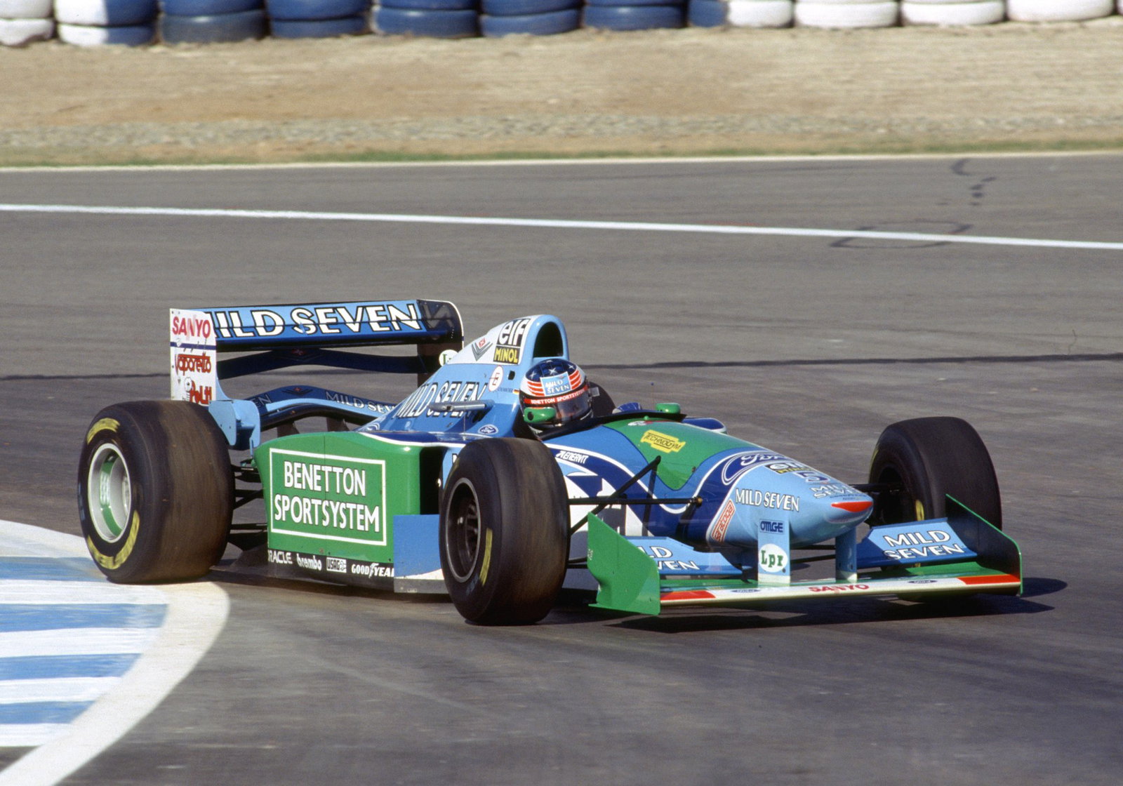 Schumacher in his 1994 Benetton