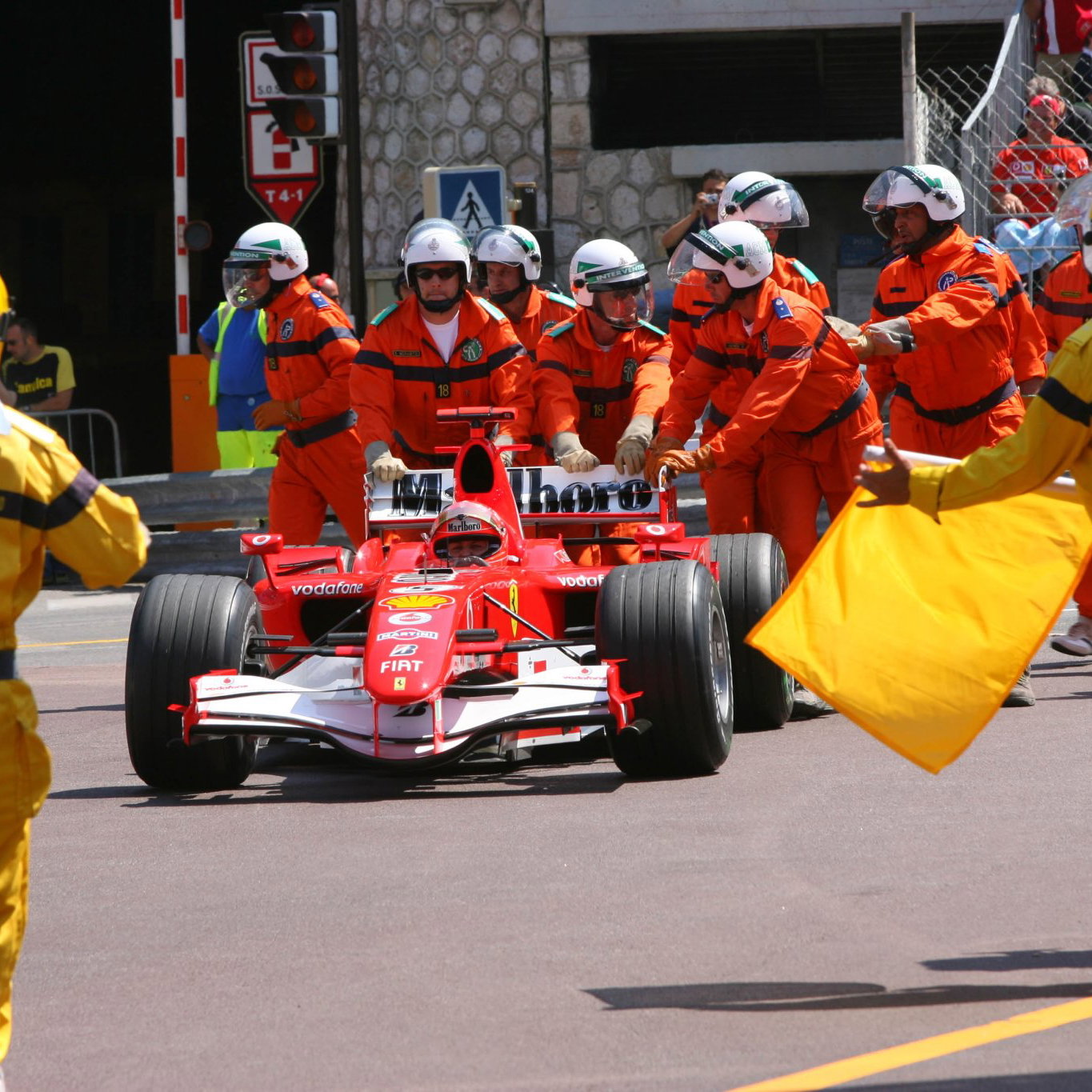 Schumacher controversially caused a yellow flag in Monaco qualifying