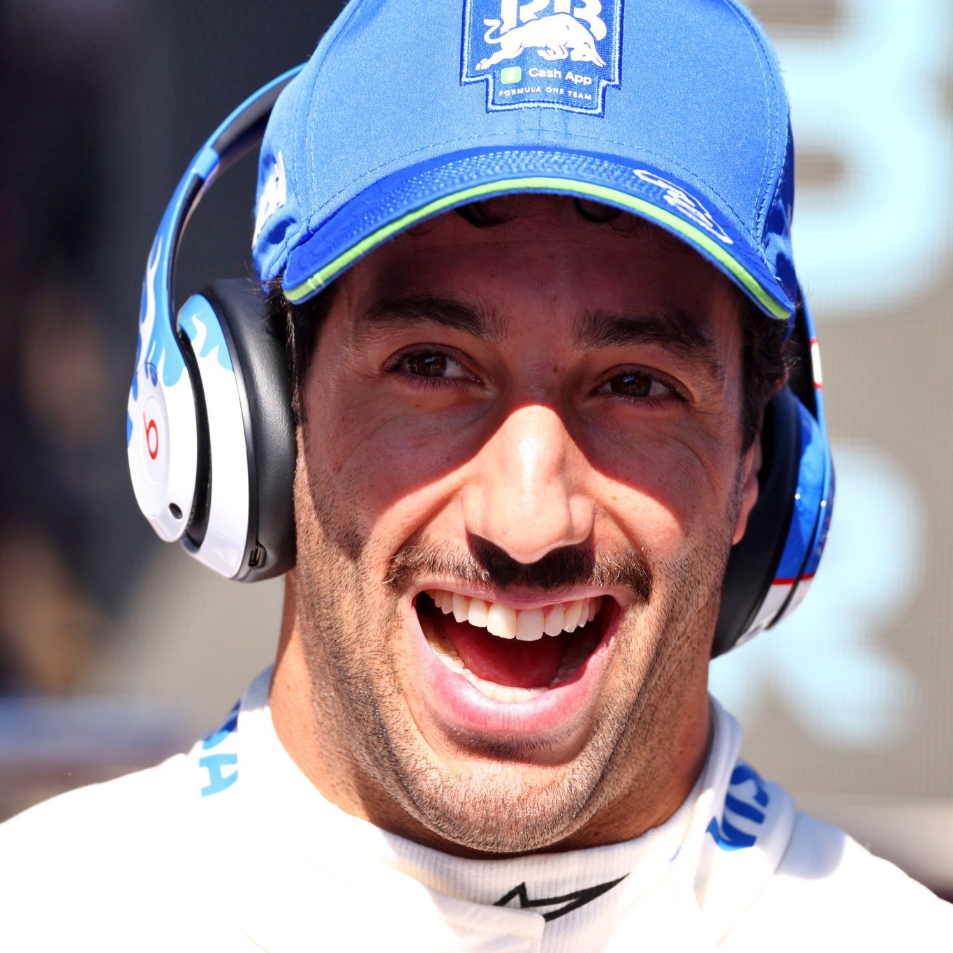 Ricciardo in the paddock