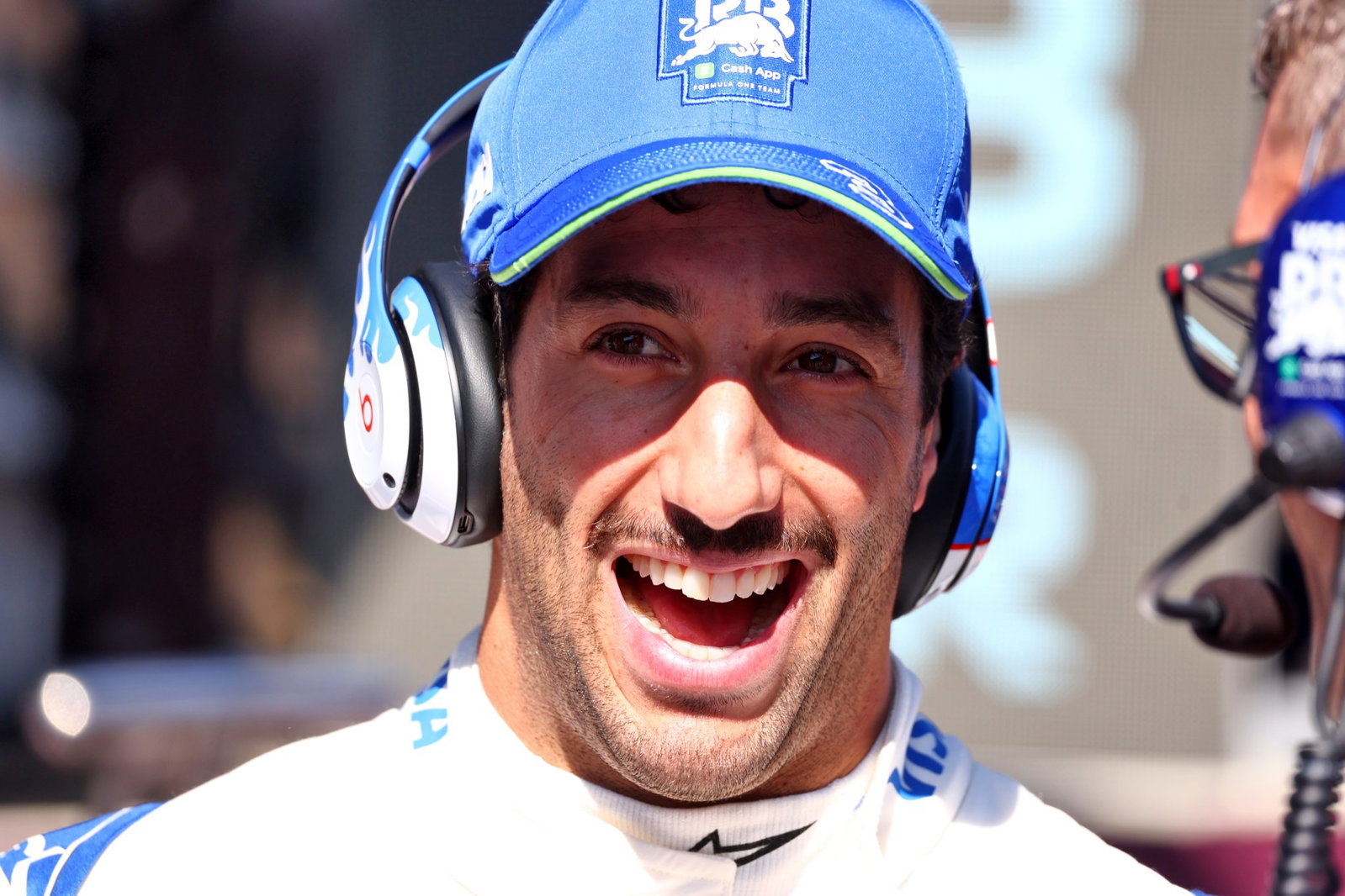 Ricciardo in the paddock