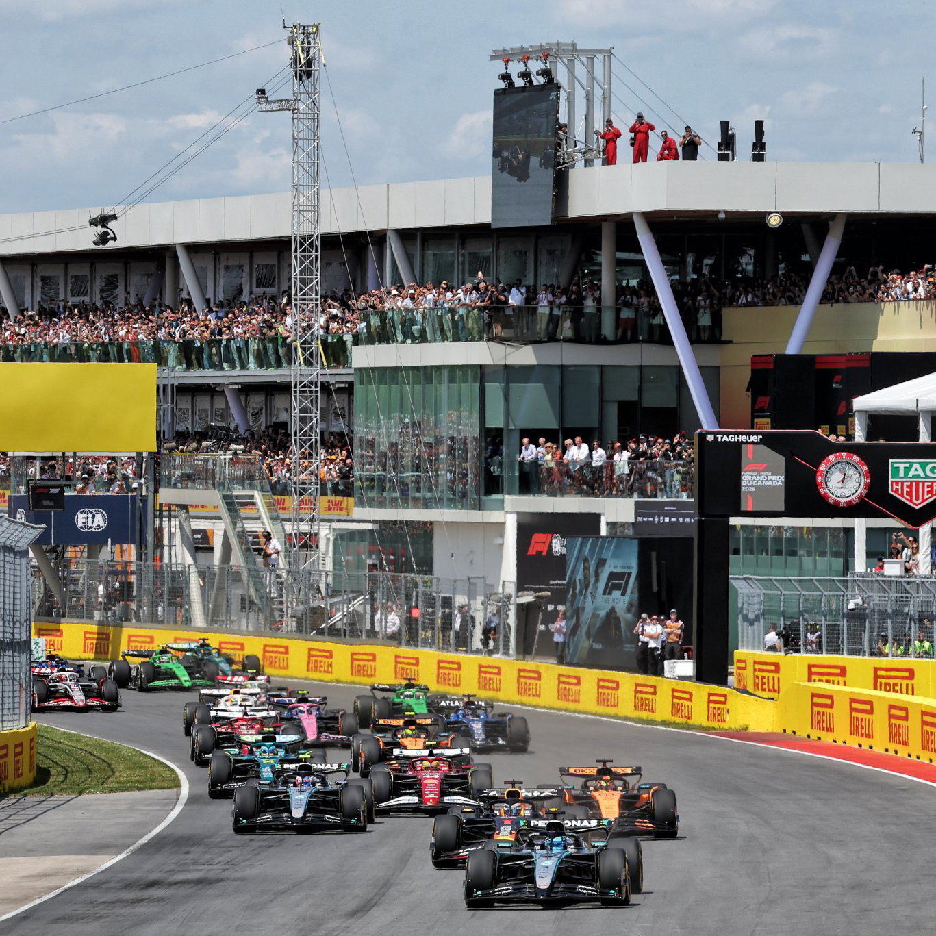The start of the 2025 F1 Canadian Grand Prix