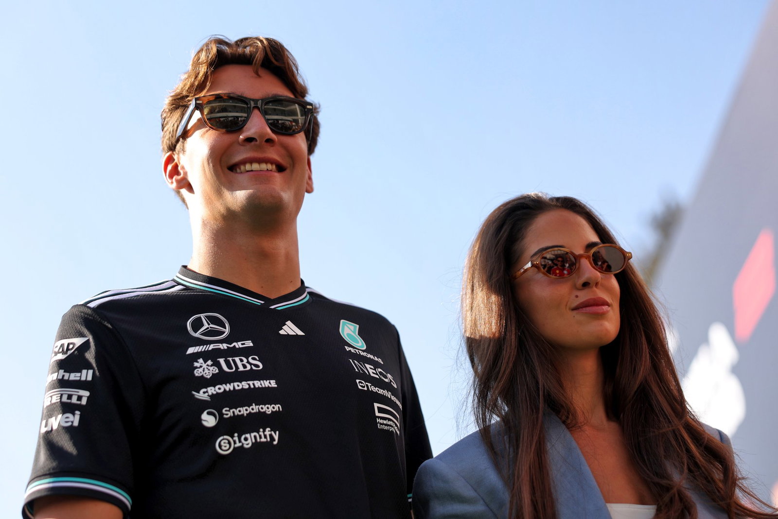 Russell and Mundt at the 2025 Qatar Grand Prix