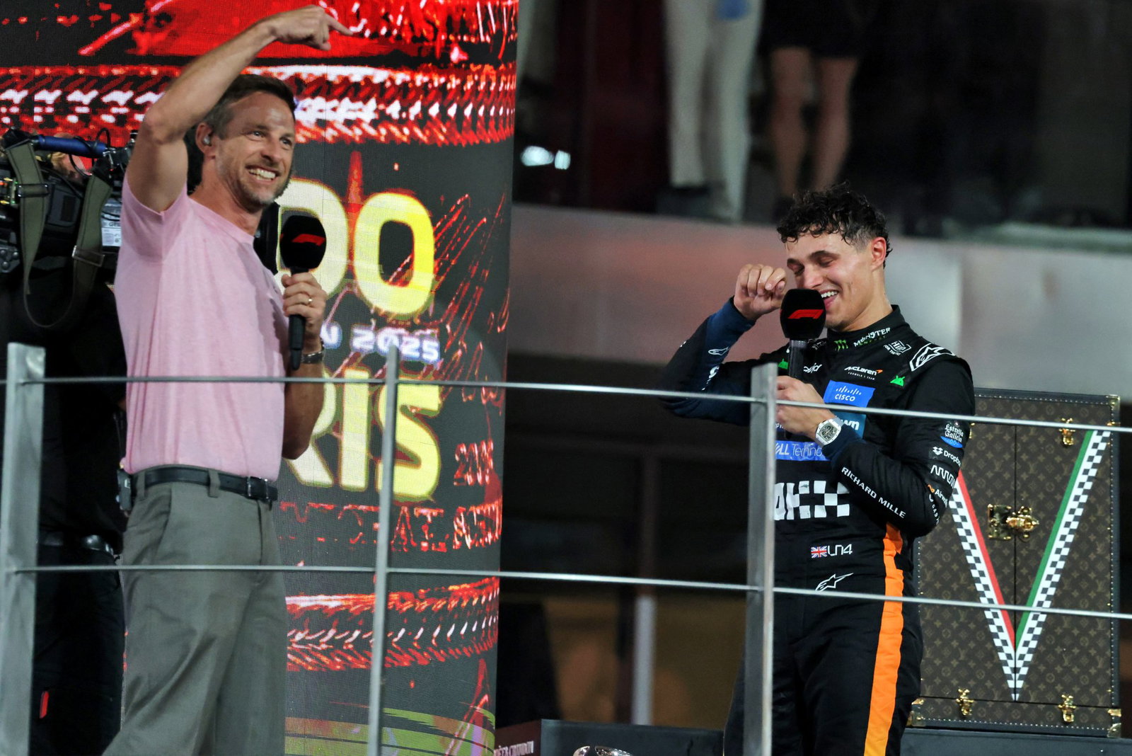 Button and Norris in Abu Dhabi
