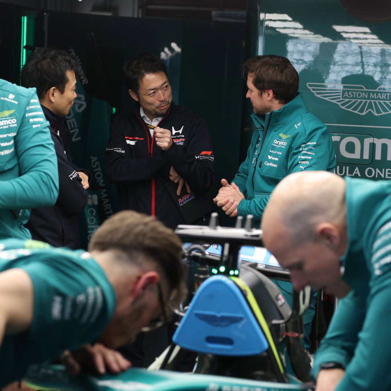 Honda concern in the Aston Martin garage