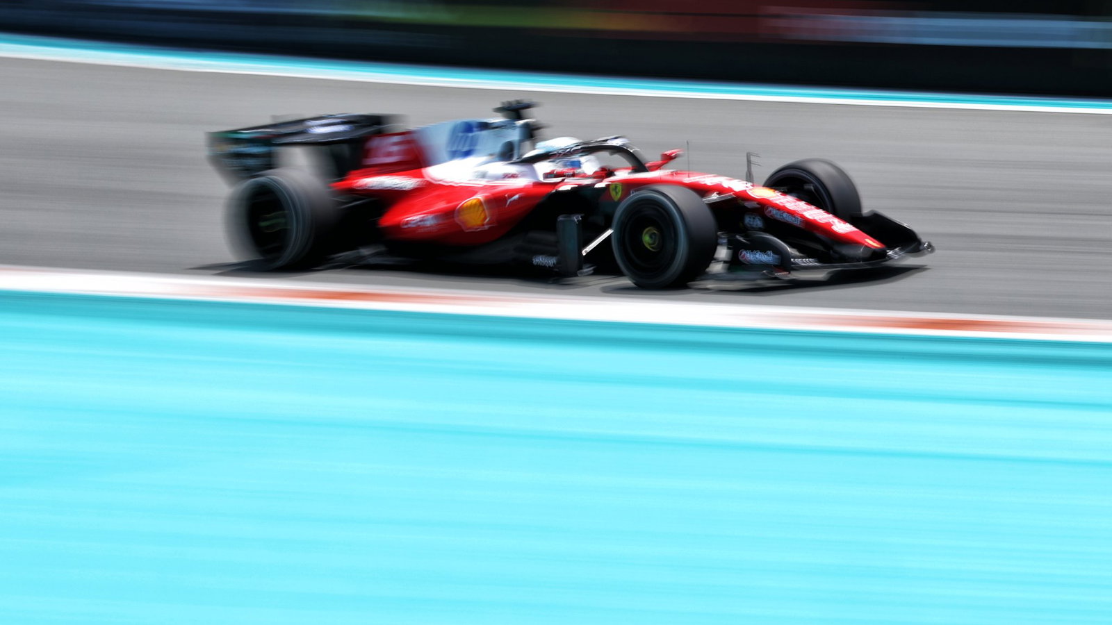 Leclerc put his upgraded Ferrari top in FP1