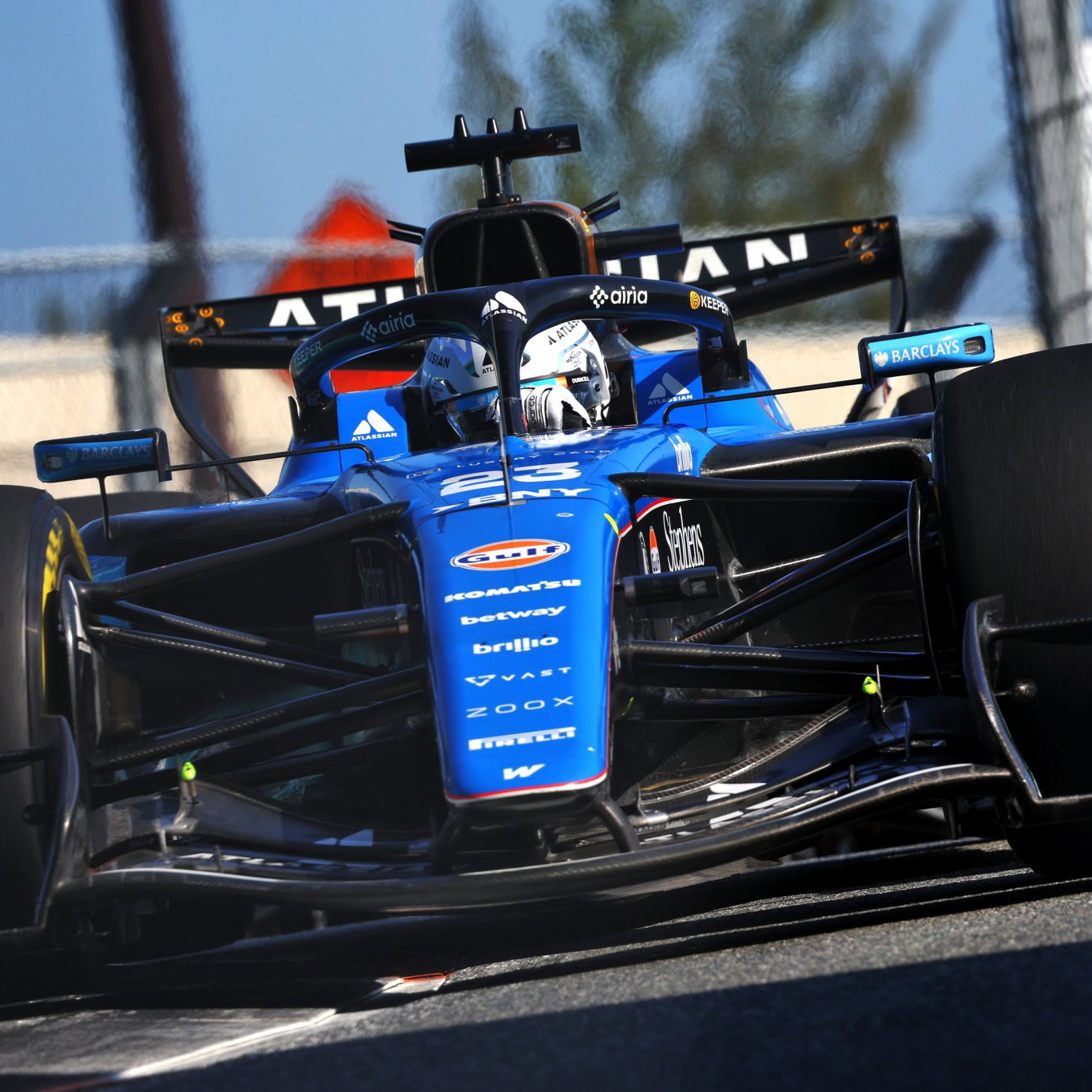Albon was penalised after the session