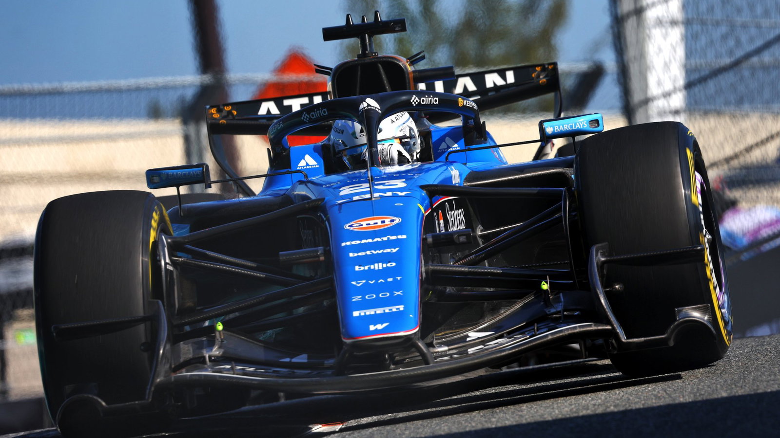 Albon was penalised after the session