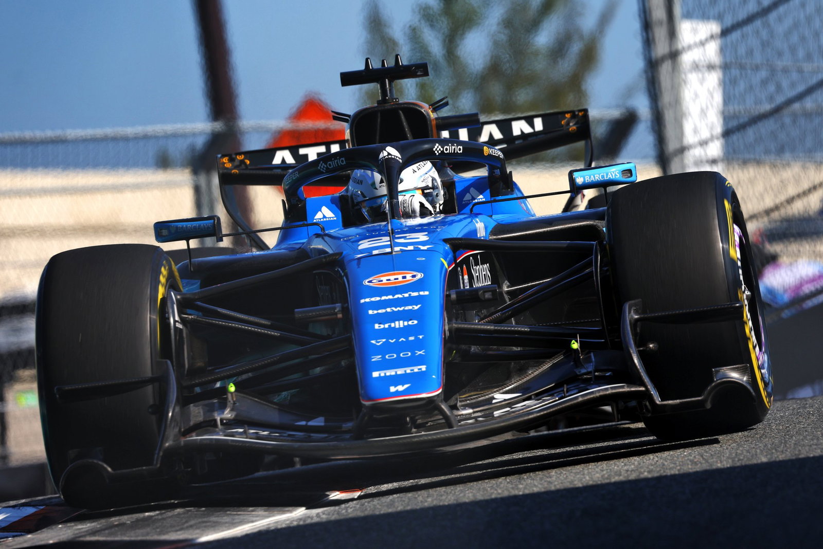 Albon was penalised after the session