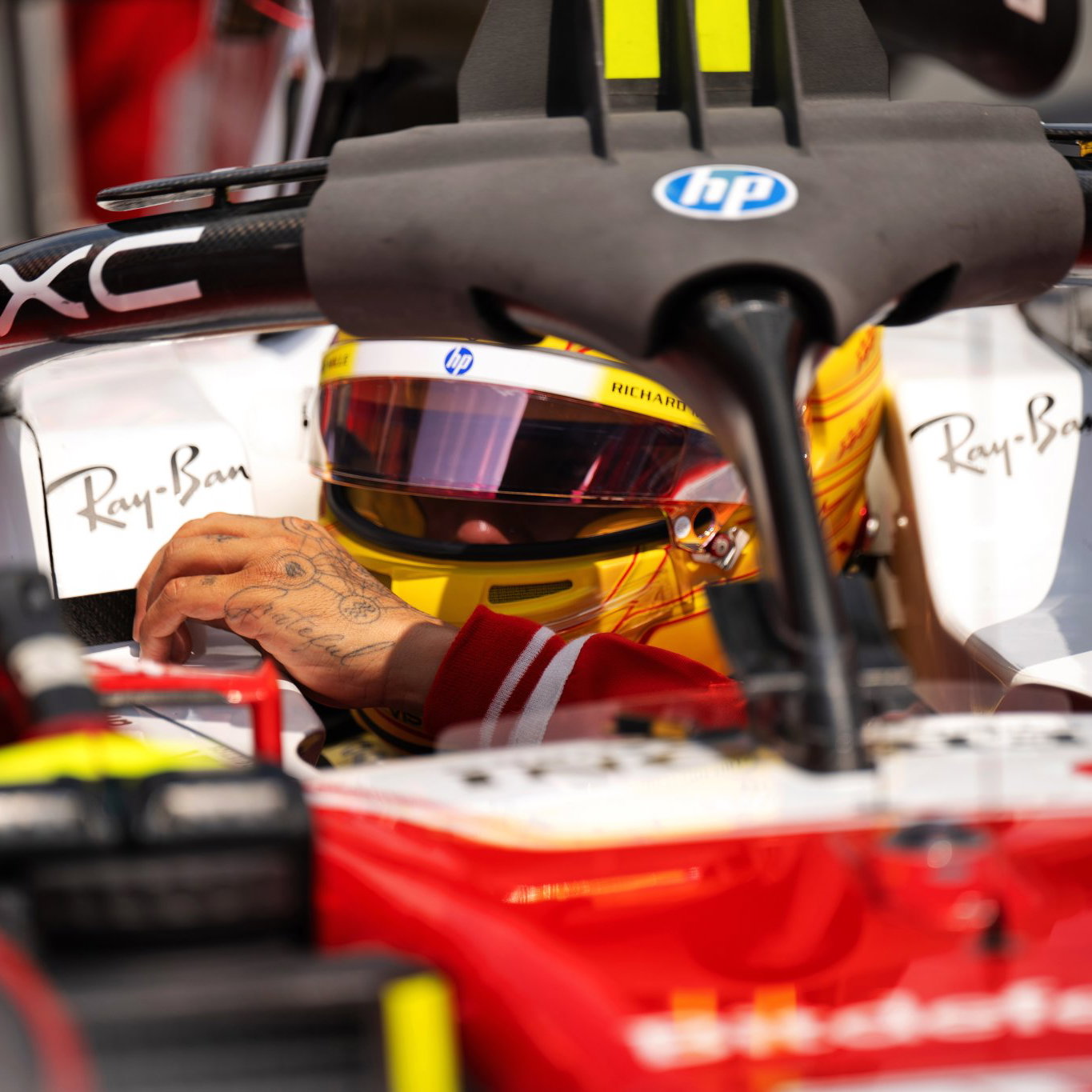 Hamilton was a frustrated seventh in the Miami sprint 