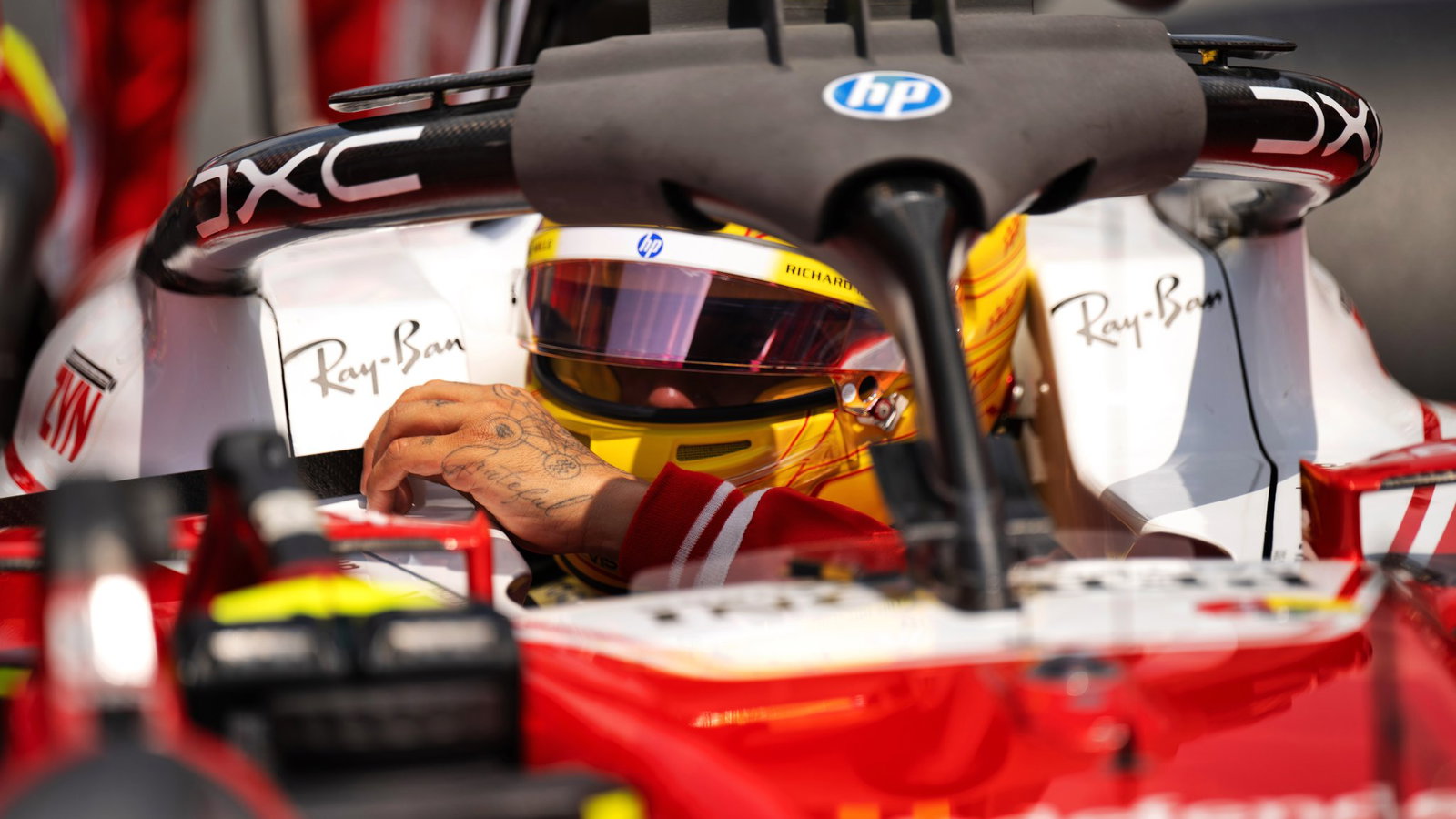 Hamilton was a frustrated seventh in the Miami sprint 