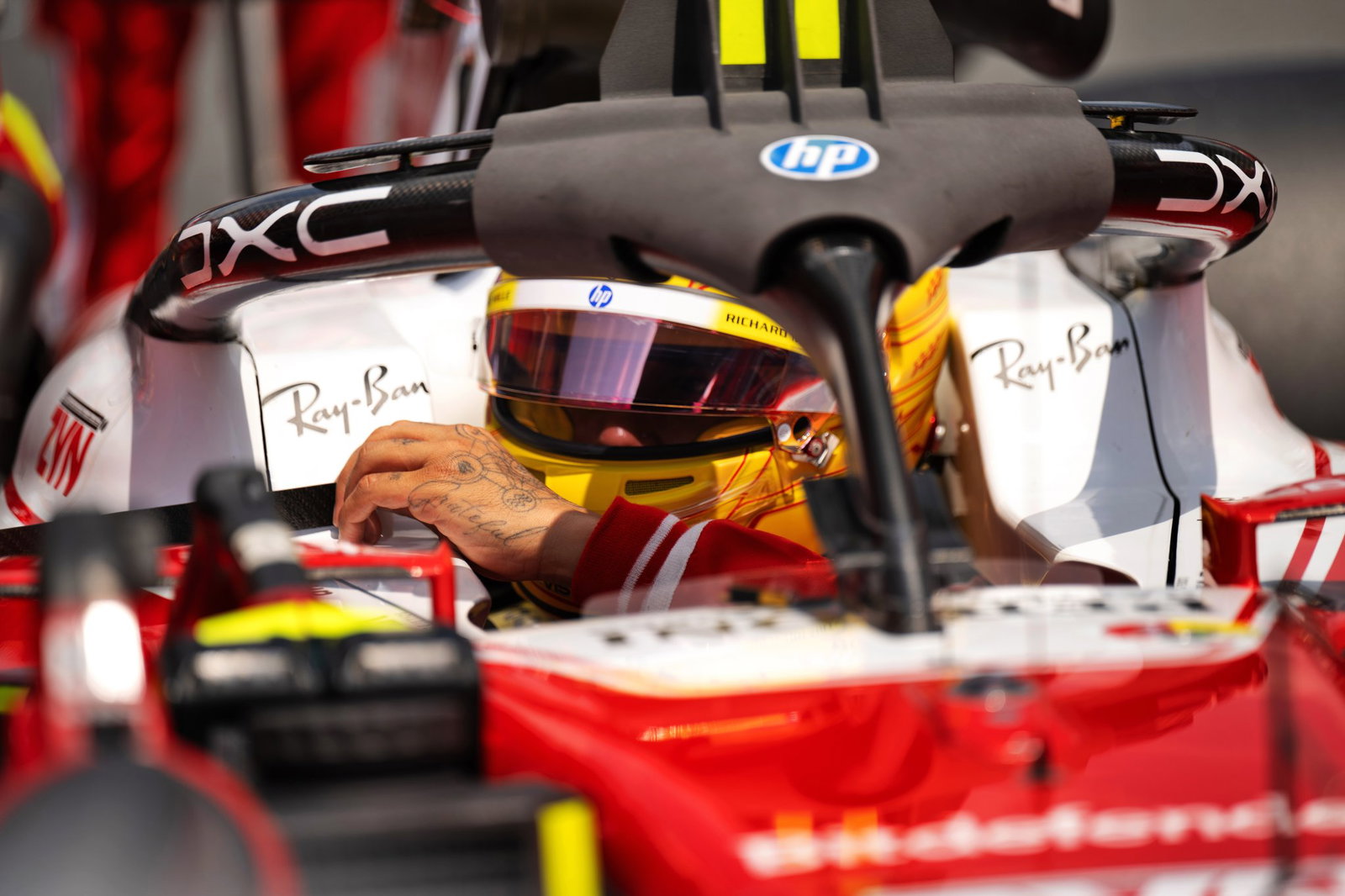 Hamilton was a frustrated seventh in the Miami sprint 