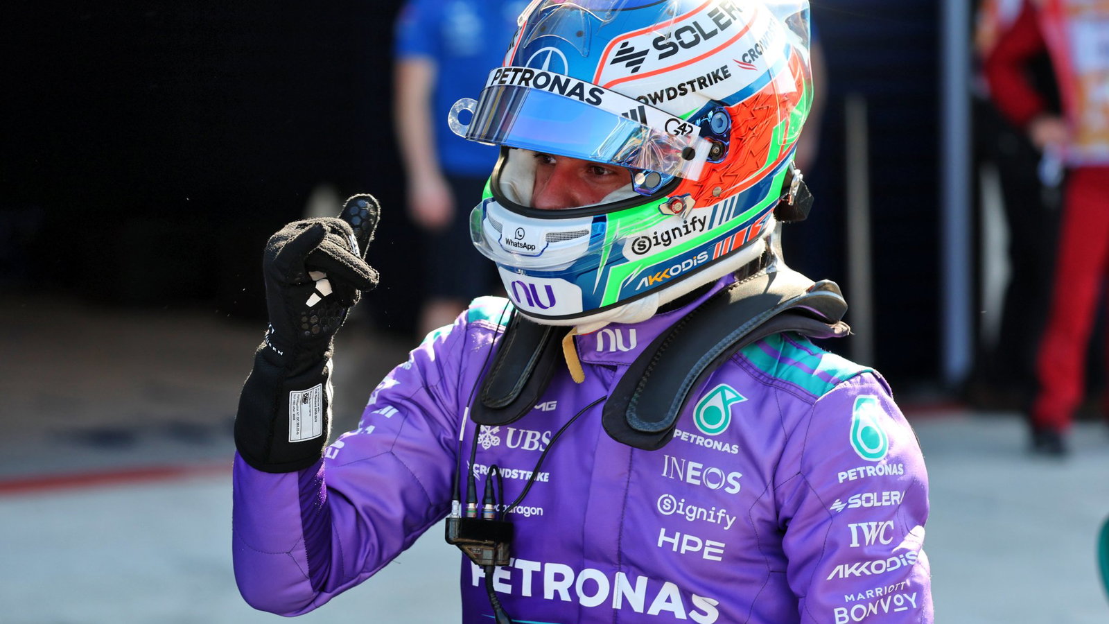 Antonelli secured a hat-trick of F1 poles