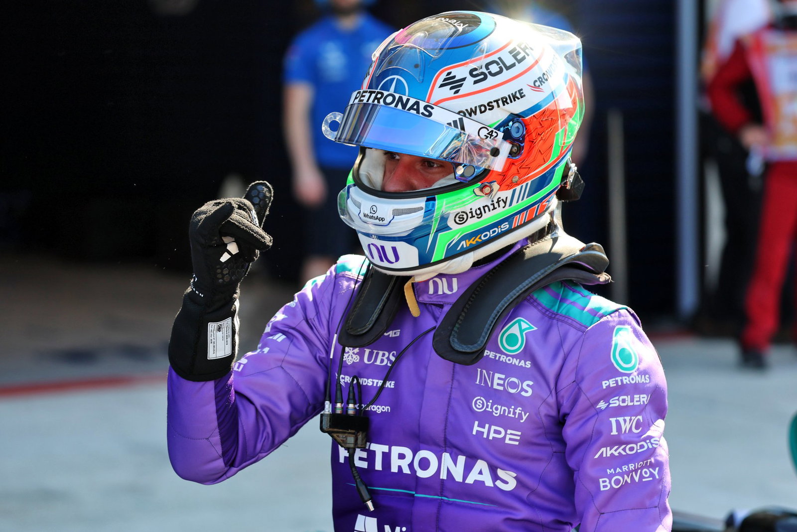 Antonelli secured a hat-trick of F1 poles