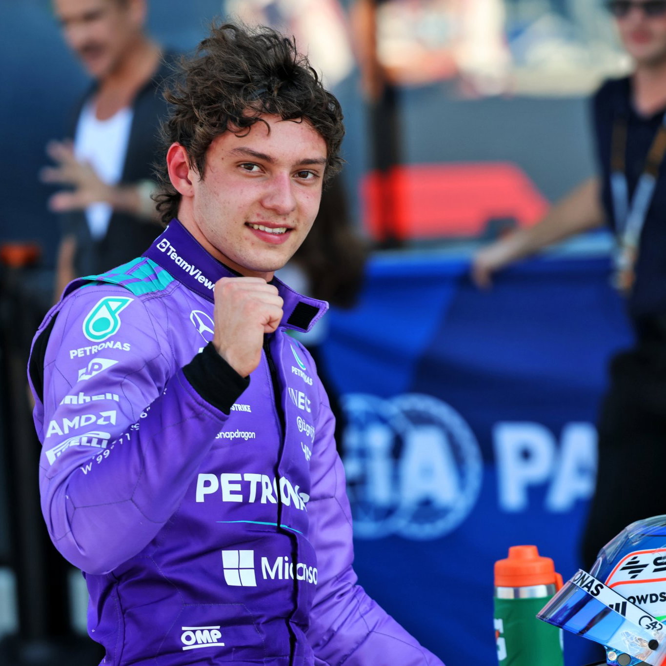 Antonelli followed in the footsteps of Schumacher and Senna with his third straight F1 pole