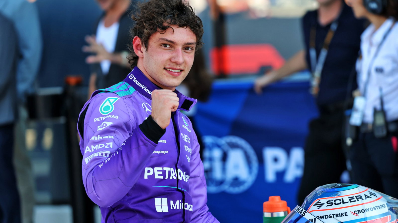 Antonelli followed in the footsteps of Schumacher and Senna with his third straight F1 pole