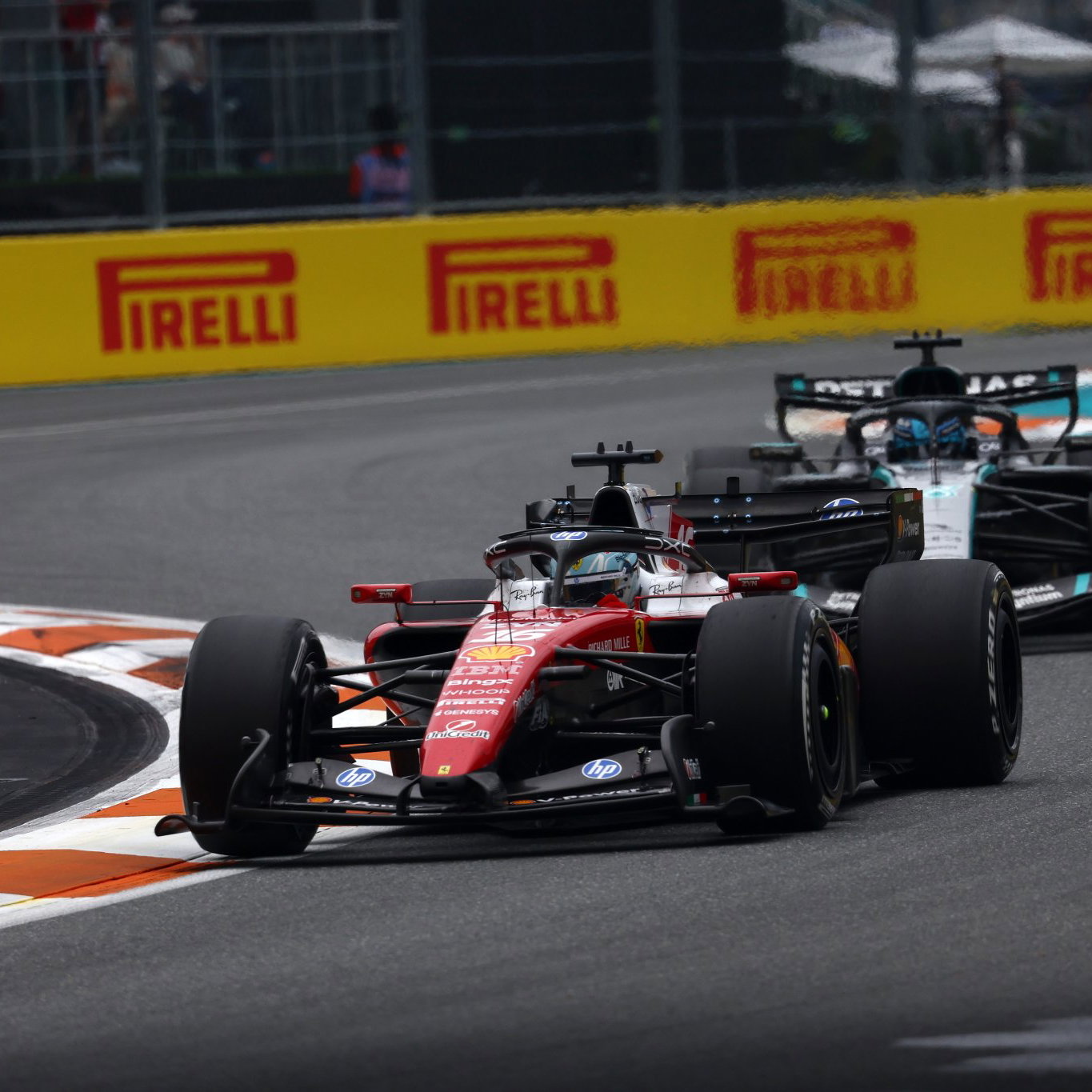Leclerc had a messy end to the race