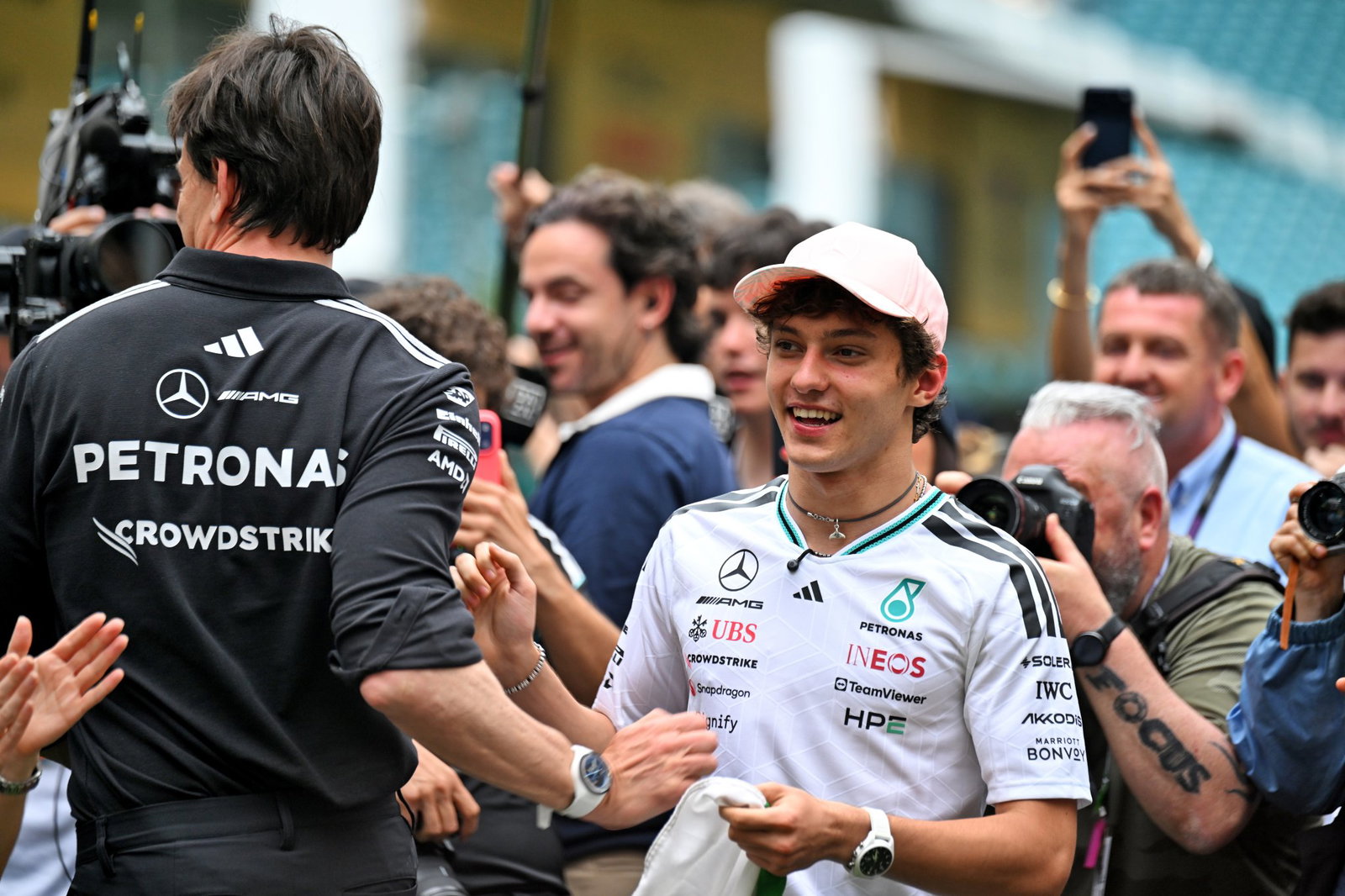 Antonelli celebrates in Miami