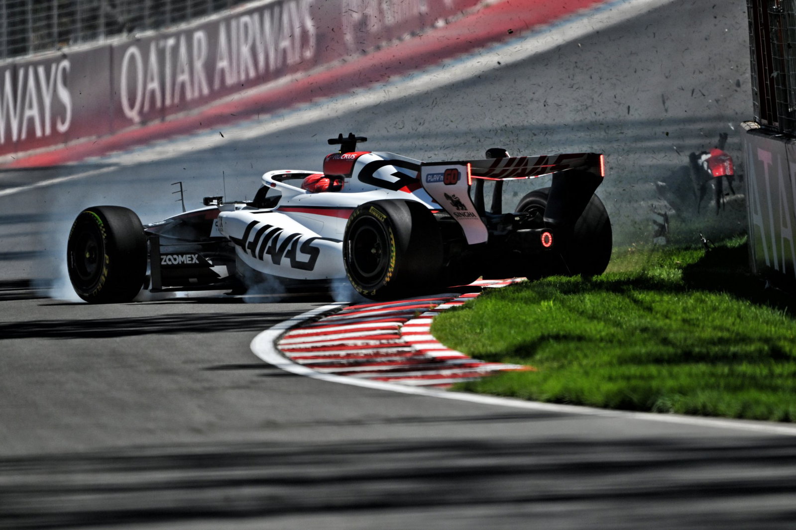 Ocon crashed in practice in Canada
