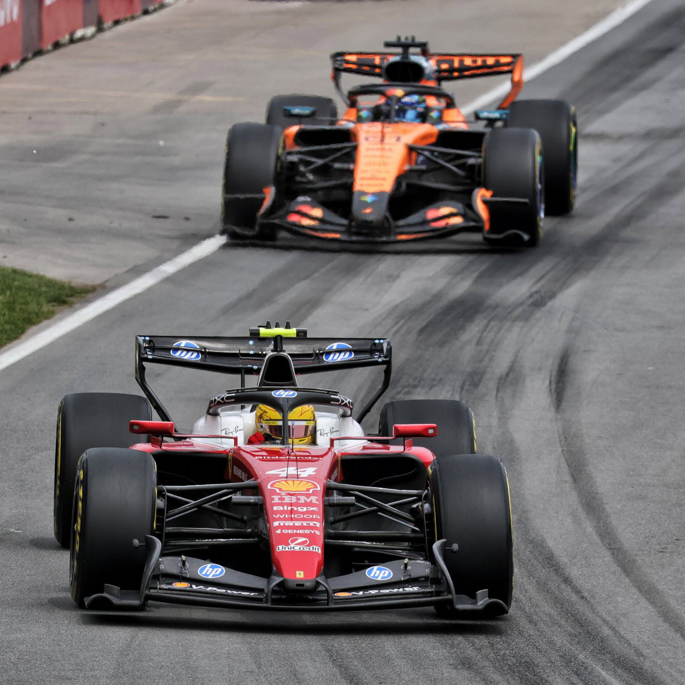 Hamilton battled Piastri throughout the Canada sprint
