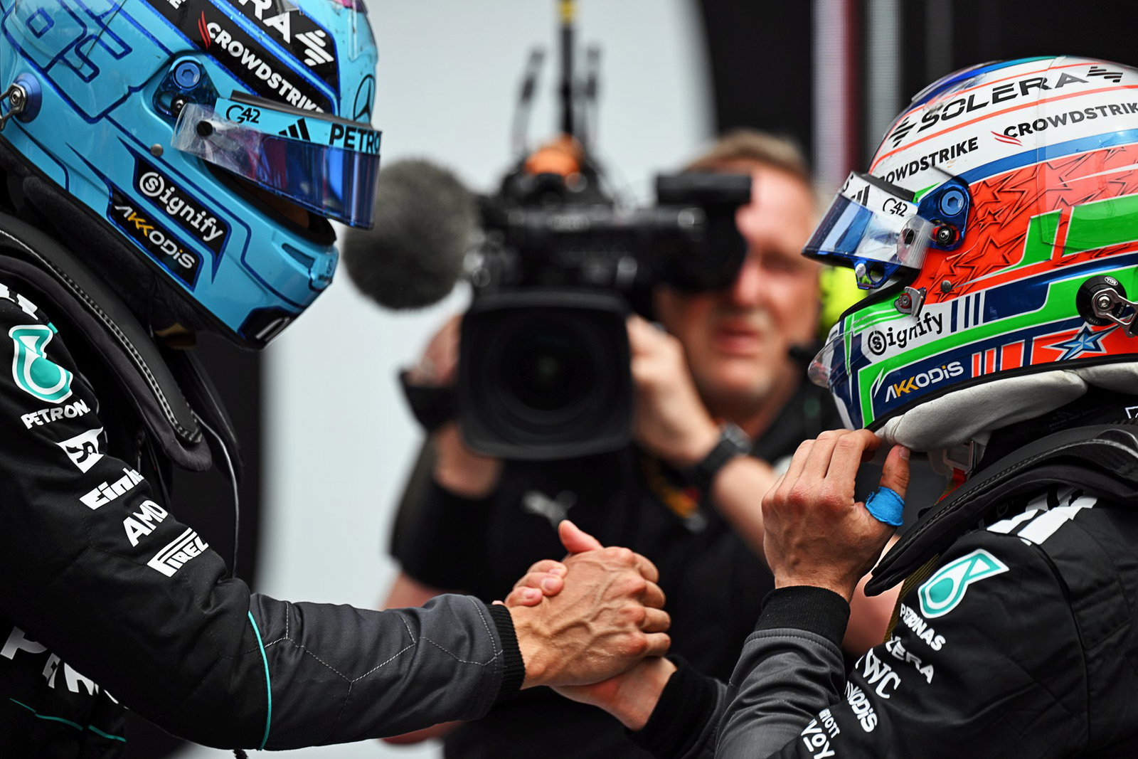Mercedes boss Toto Wolff lays down ground rules after George Russell and  Kimi Antonelli sprint spat | Crash.net