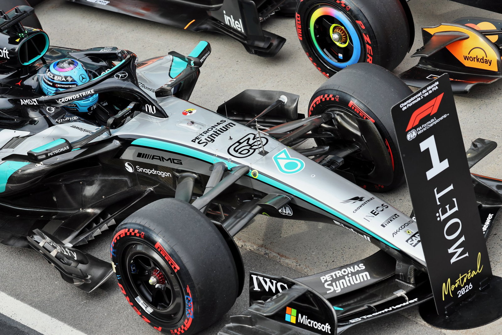 Russell will line up at the front of the Canadian Grand Prix grid 
