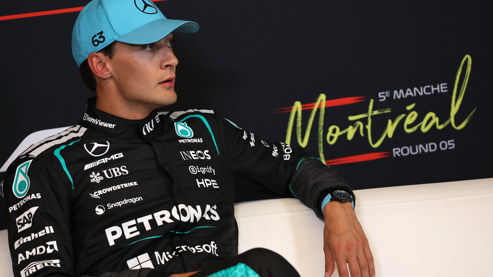 Russell suffered a cruel end to his Canadian Grand Prix