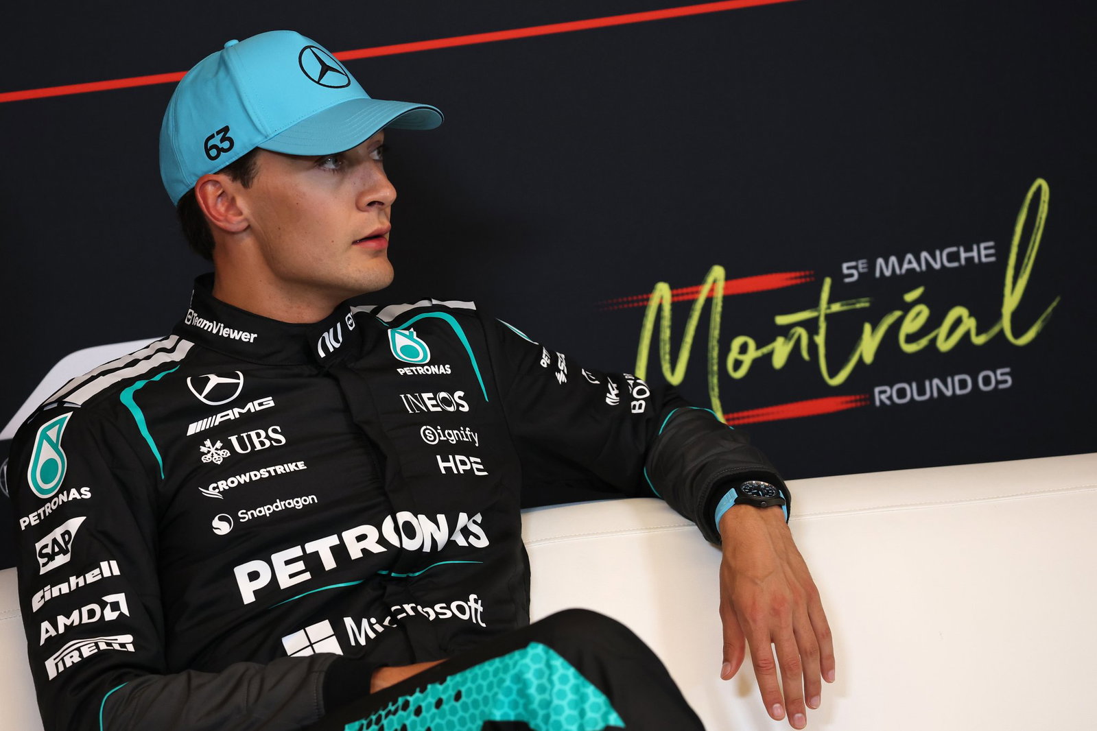 Russell suffered a cruel end to his Canadian Grand Prix
