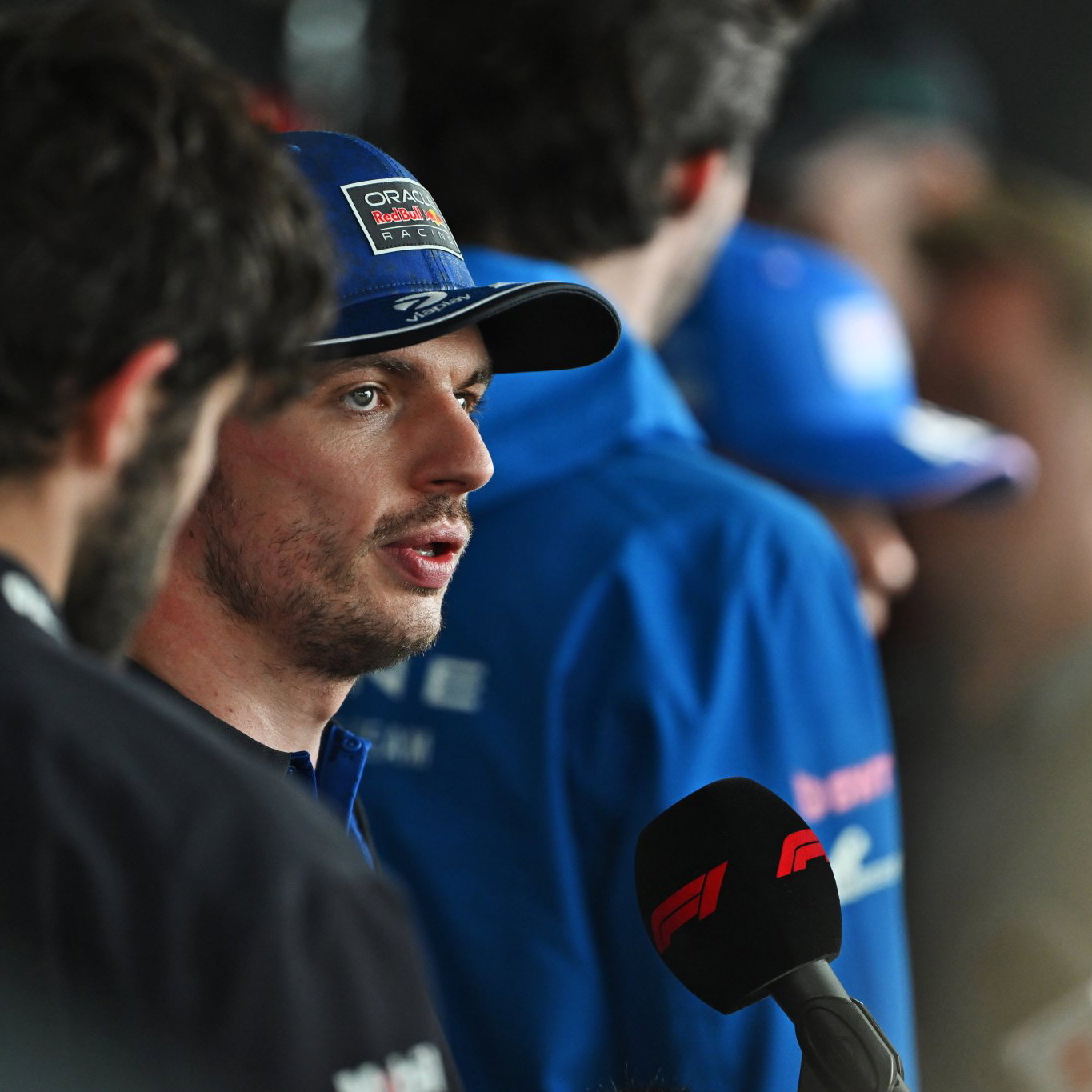 Verstappen faces the media in Canada