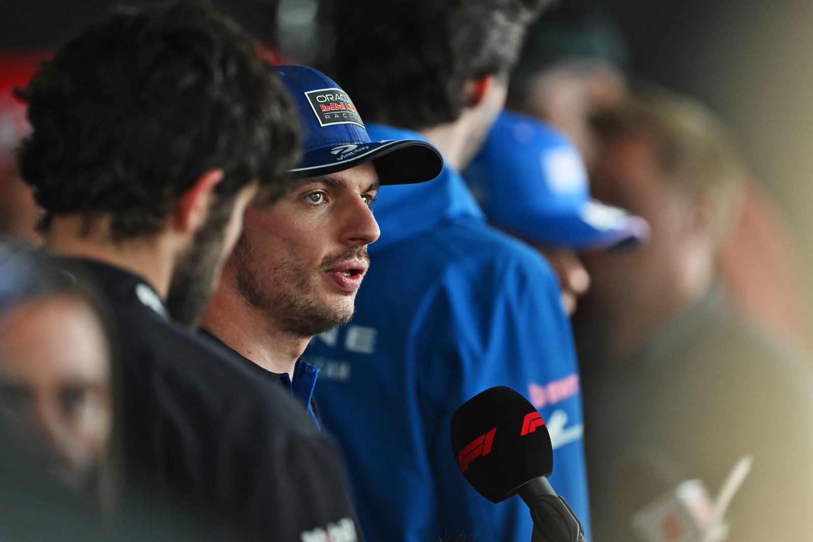 Verstappen faces the media in Canada