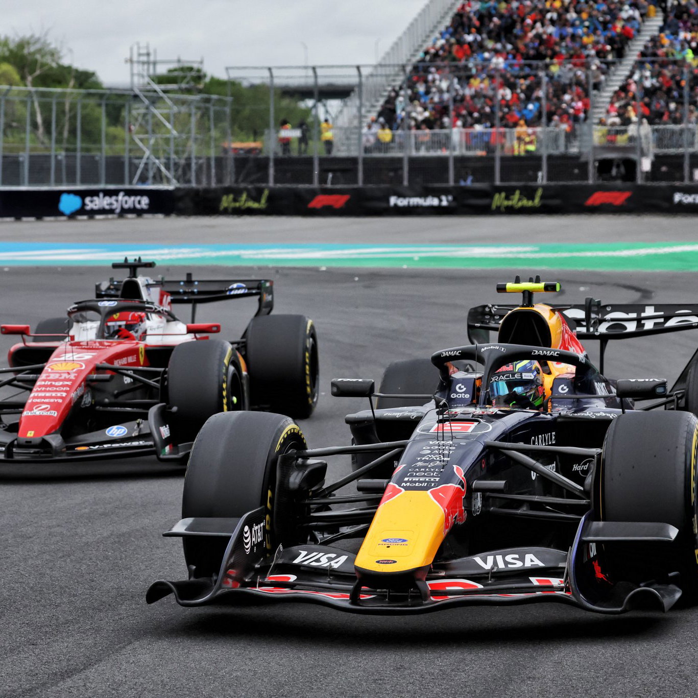Hadjar and Leclerc battle in Canada