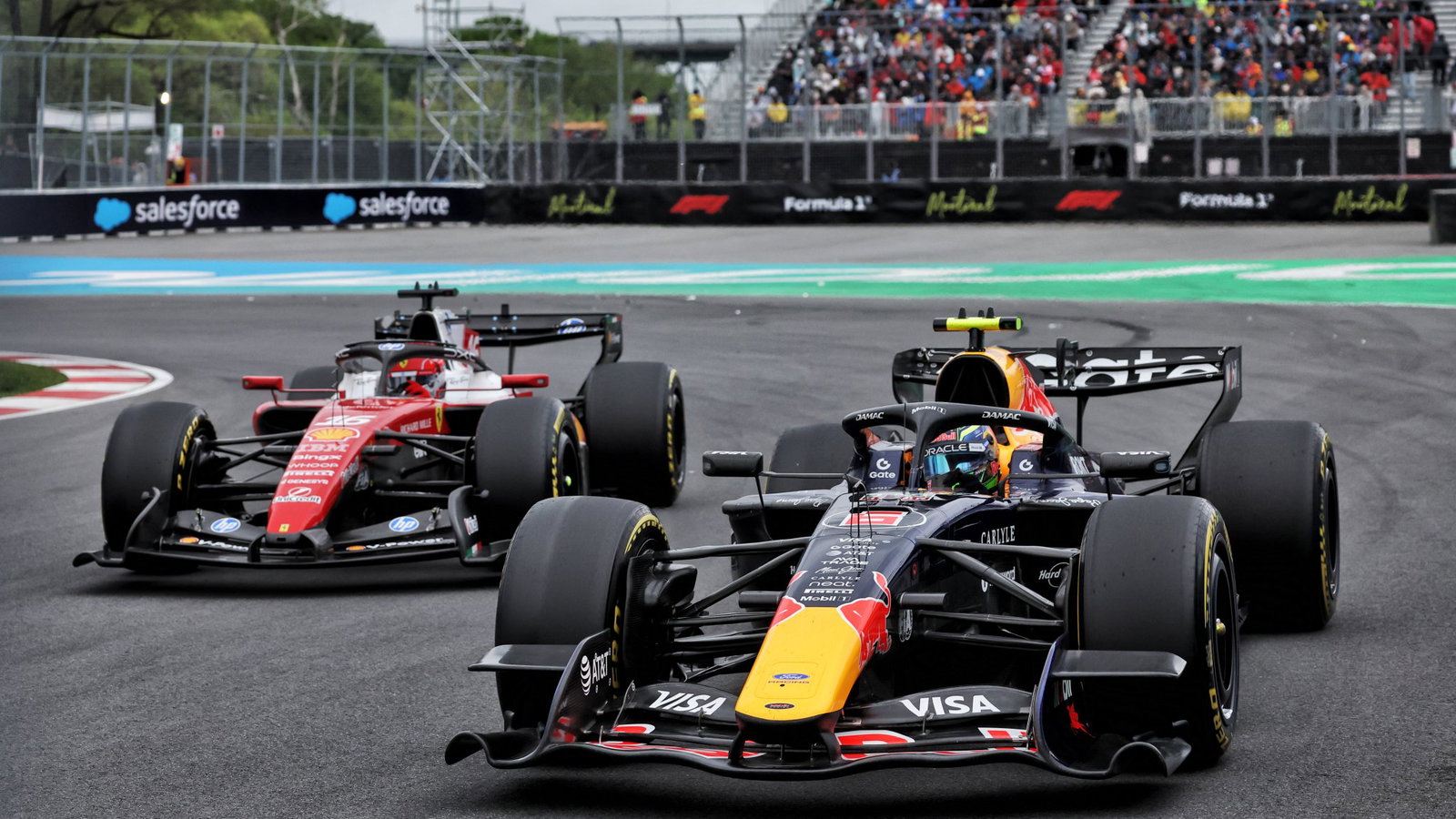 Hadjar and Leclerc battle in Canada