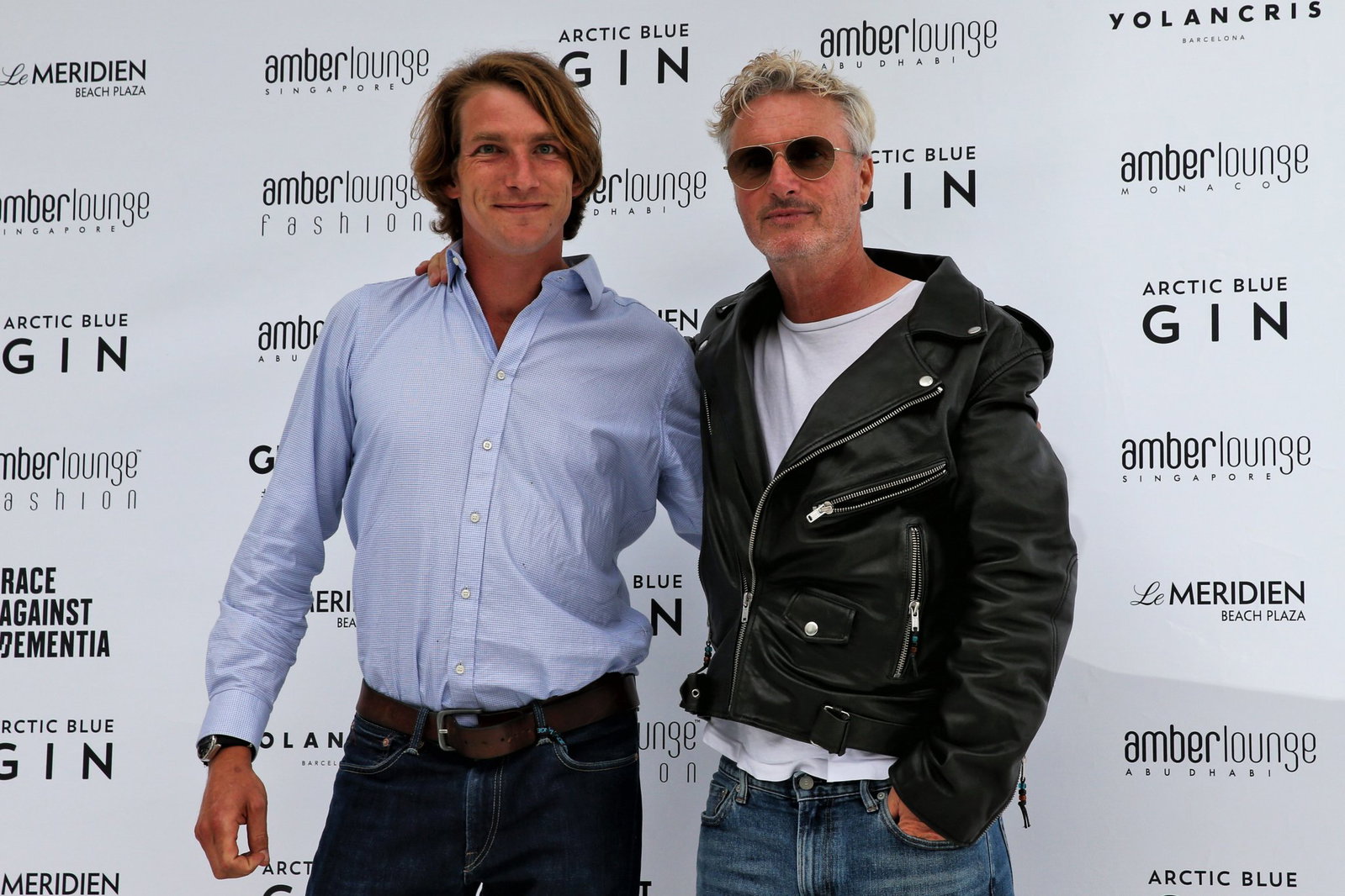 Freddie Hunt with ex-F1 driver Eddie Irvine
