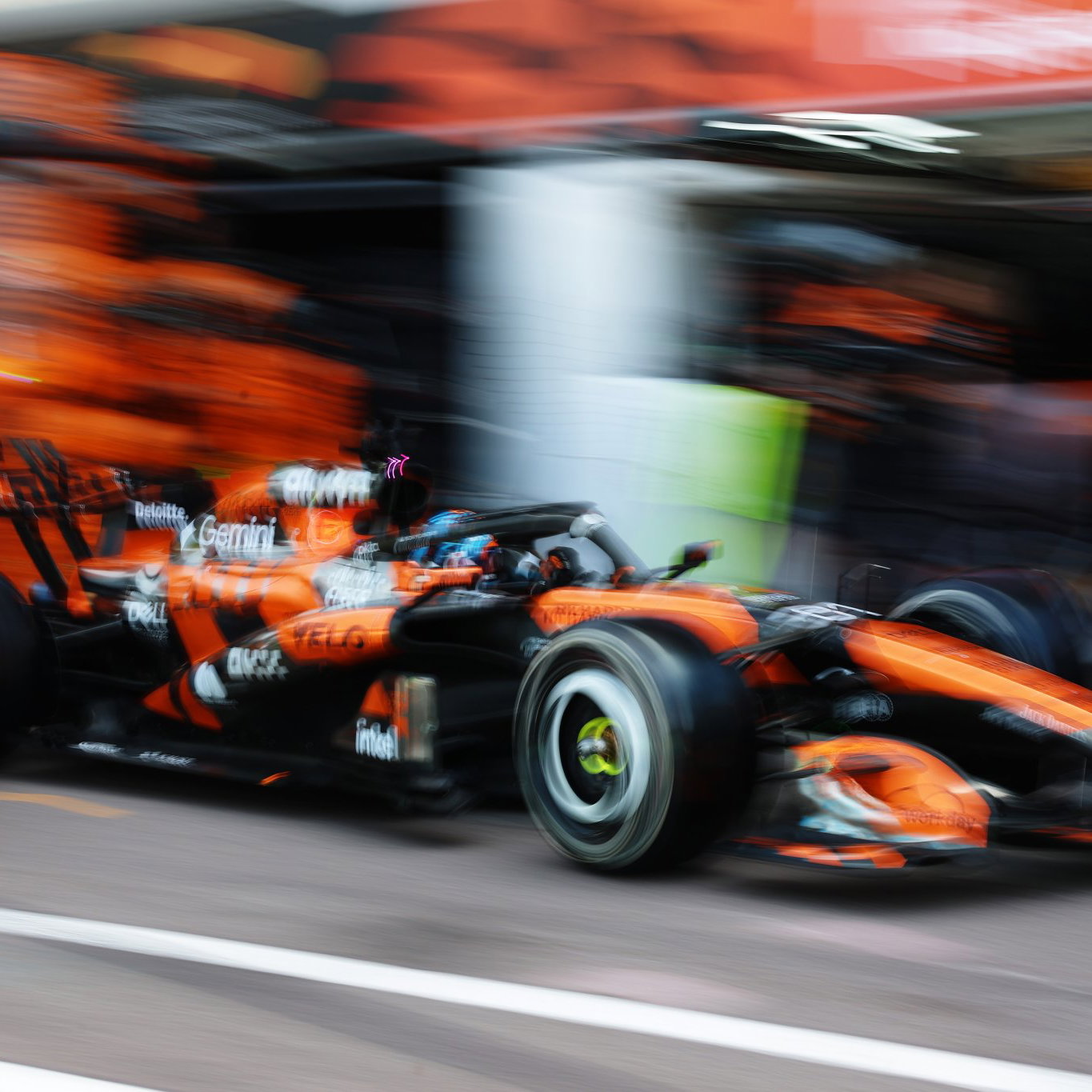 Five drivers were penalised for speeding in the pit lane