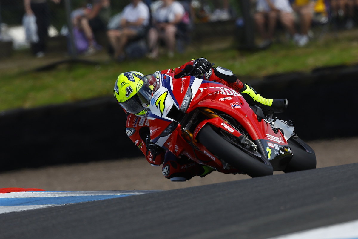 Ryan Vickers, 2026 Knockhill BSB. Credit: Honda Racing UK.