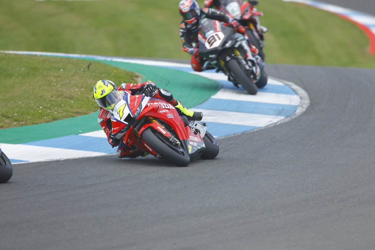 Ryan Vickers, 2026 Knockhill BSB. Credit: Honda Racing UK.
