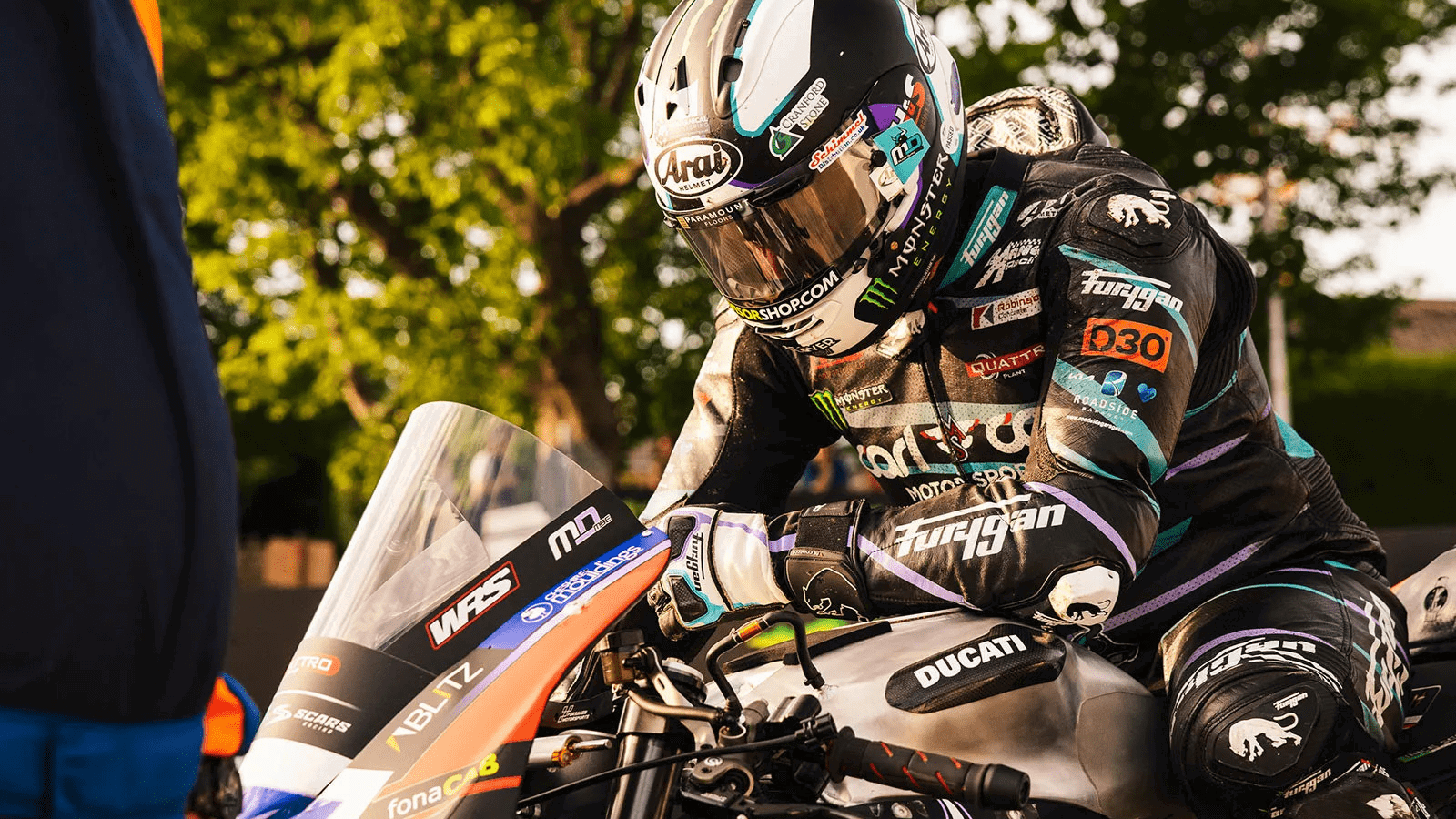 Michael Dunlop, 2026 Isle of Man TT, Supersport, start line. Credit: Isle of Man TT.