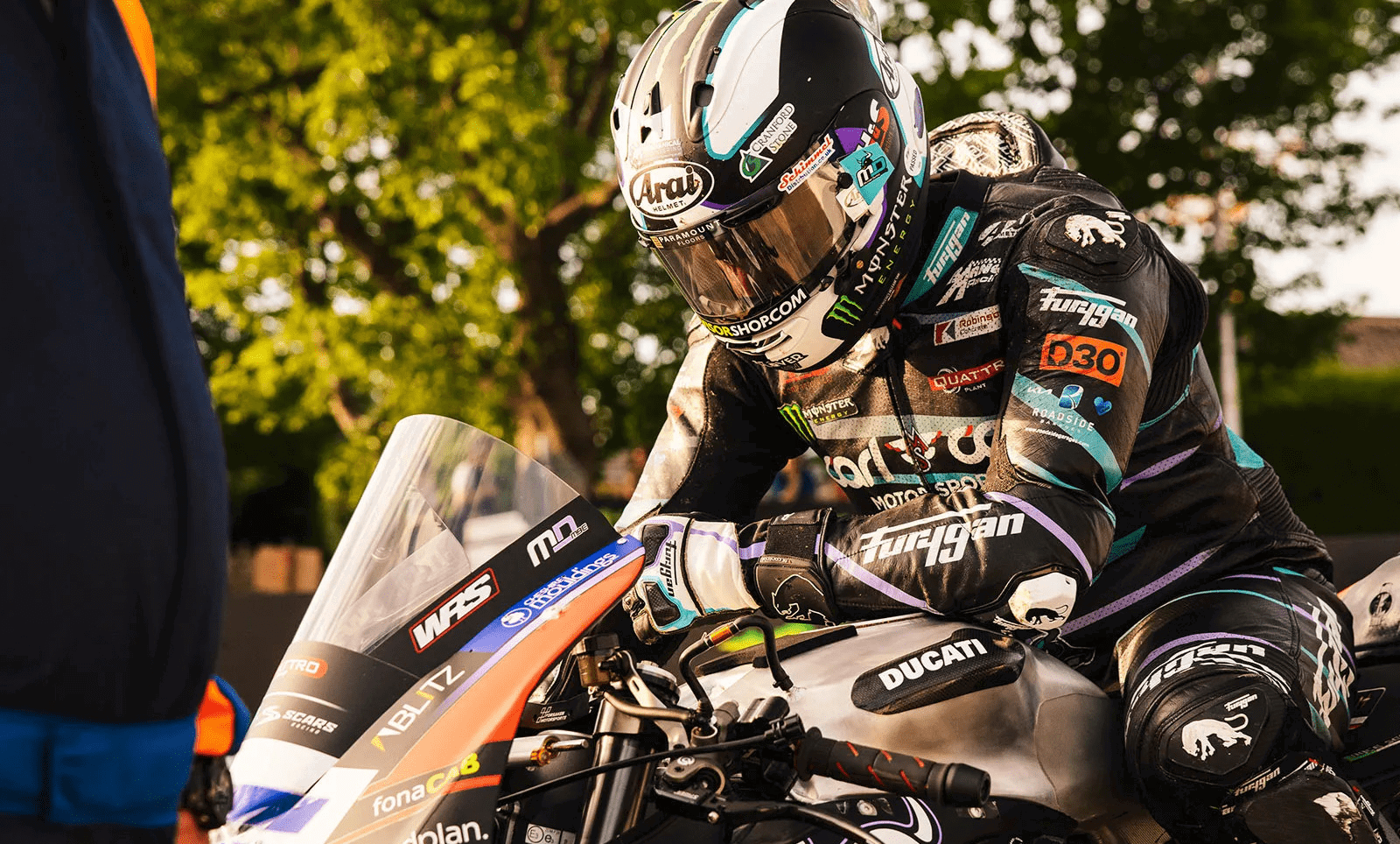 Michael Dunlop, 2026 Isle of Man TT, Supersport, start line. Credit: Isle of Man TT.