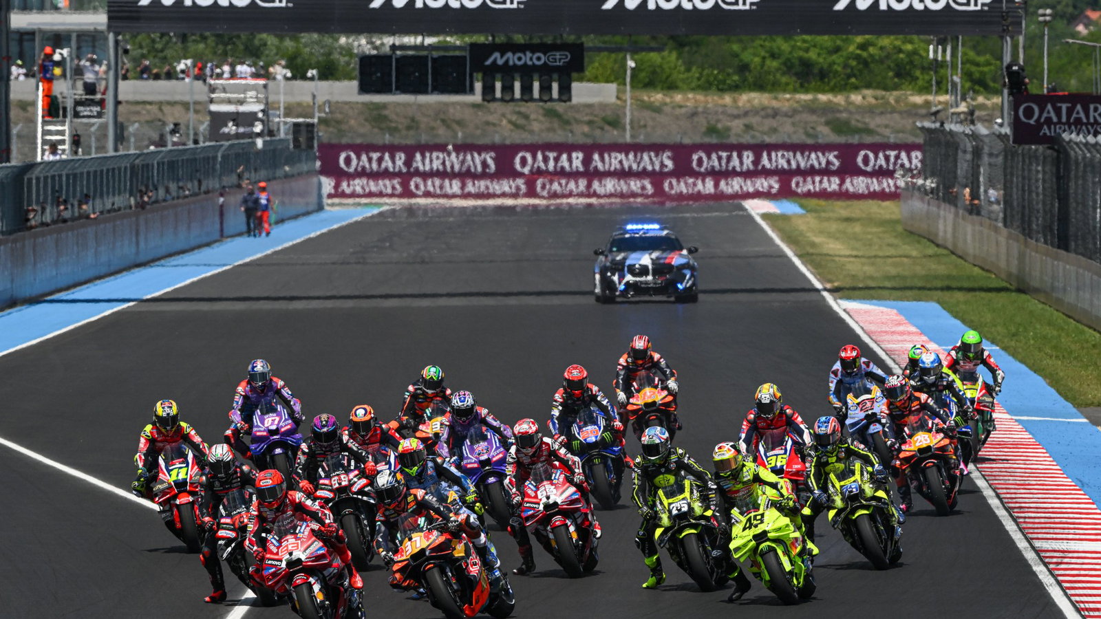 MotoGP grid, 2026 Hungarian GP, Balaton Park. 