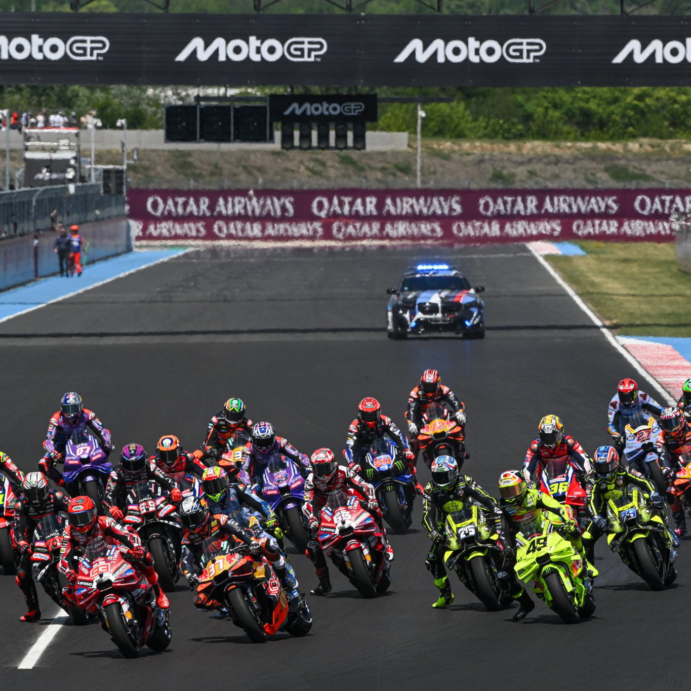 MotoGP grid, 2026 Hungarian GP, Balaton Park.