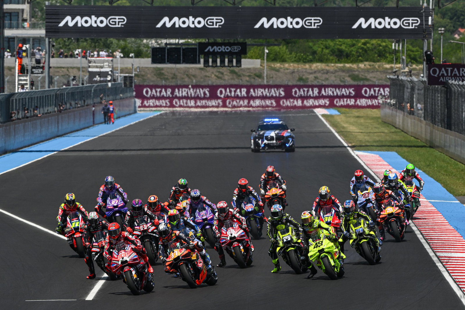 MotoGP grid, 2026 Hungarian GP, Balaton Park. 