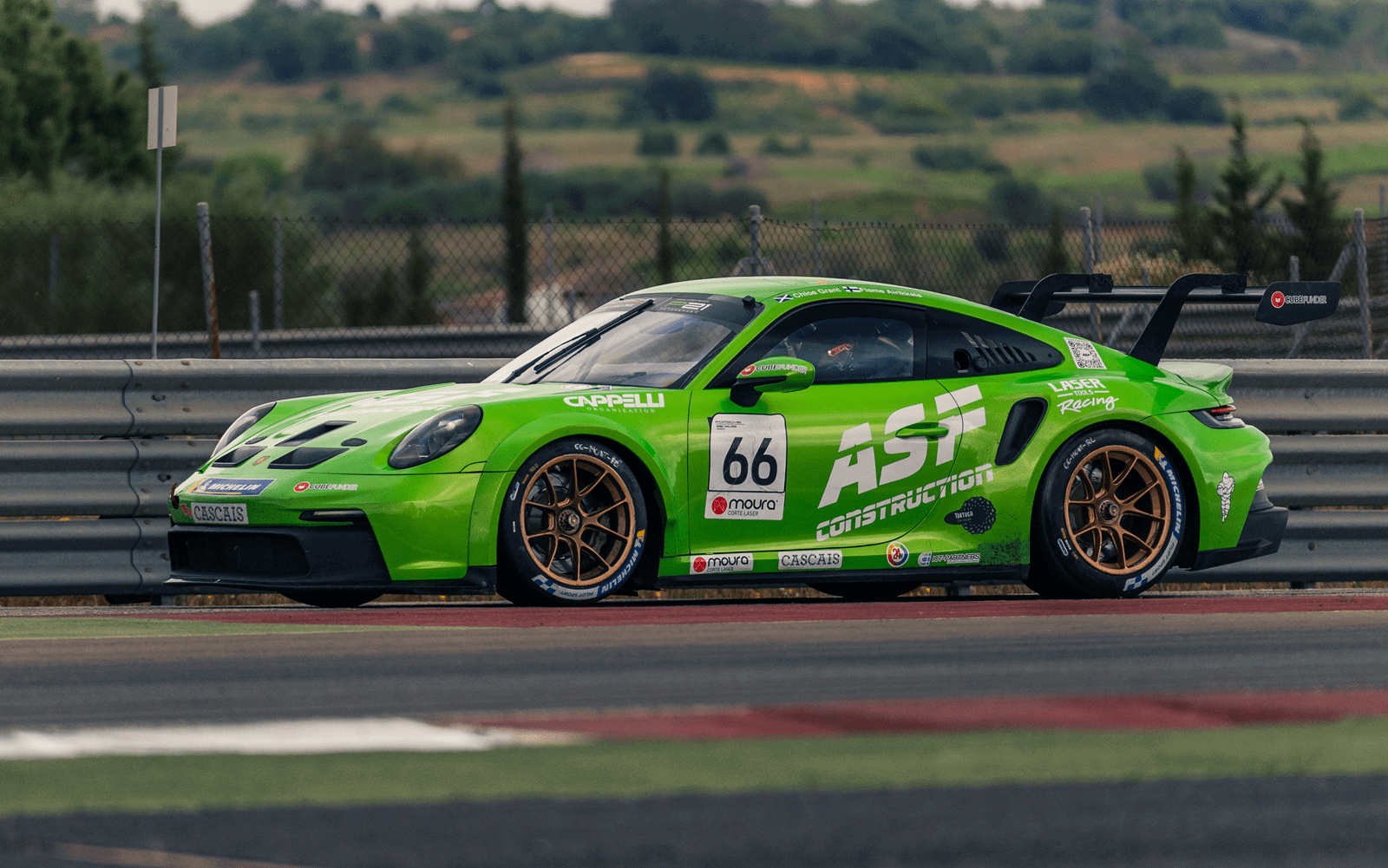 Flame Airikkala in Porsche 911 GT3 Cup car. Credit: AF Motorsport.