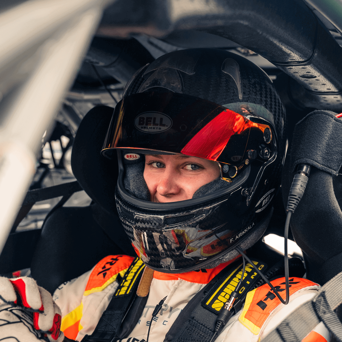 Flame Airikkala in Porsche 911 GT3 Cup car. Credit: AF Motorsport.